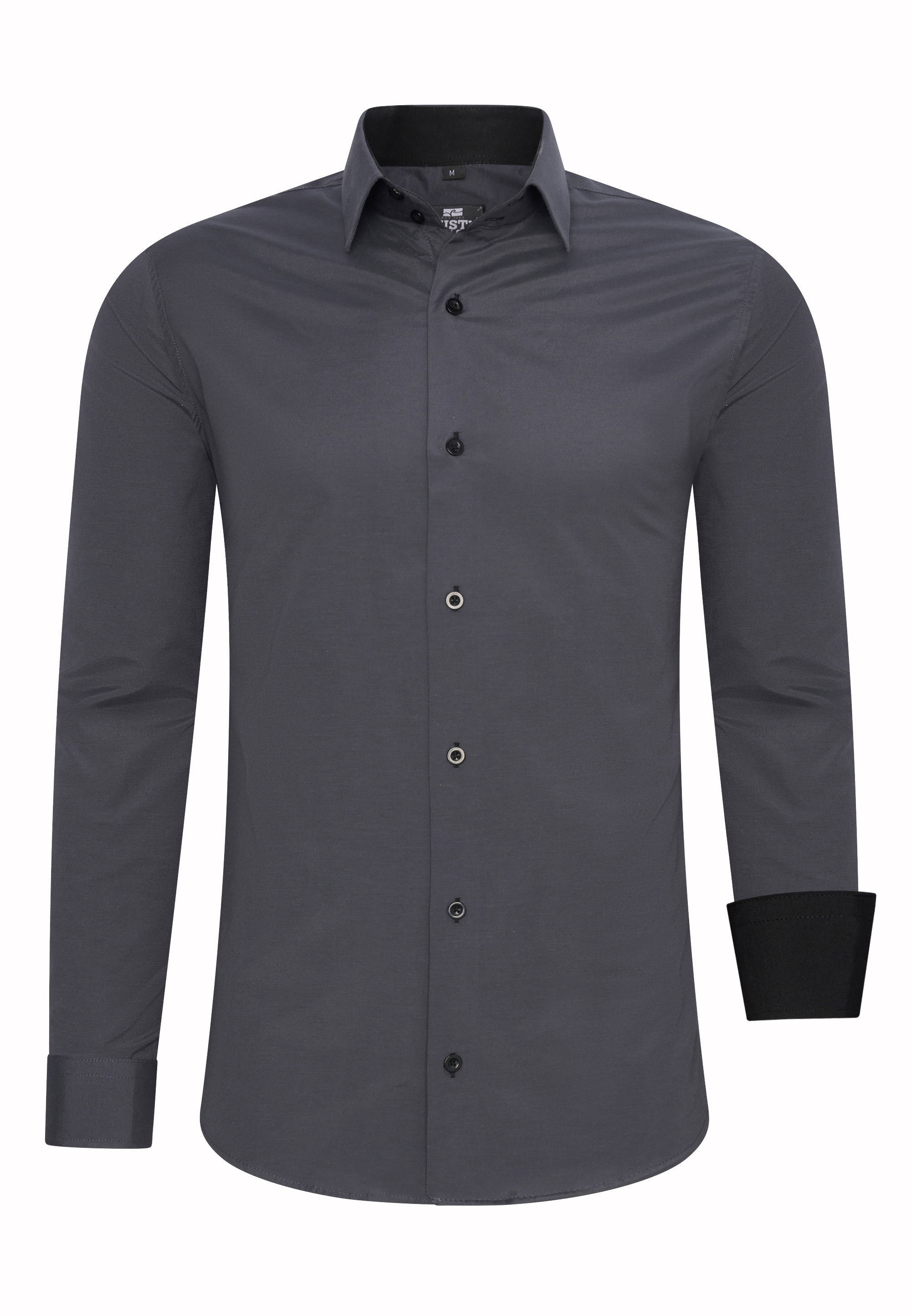 Rusty Neal Overhemden Overhemd Slim Fit Grijs
