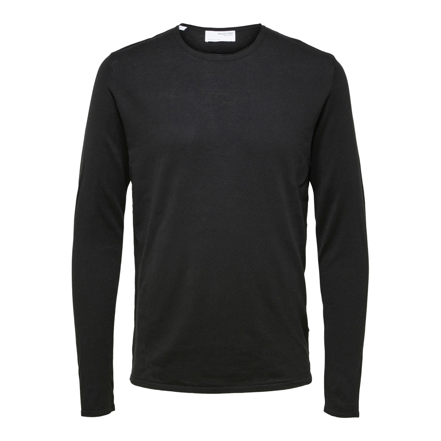 Selected Sweaters Rocks Knit Crew Neck Zwart Zwart