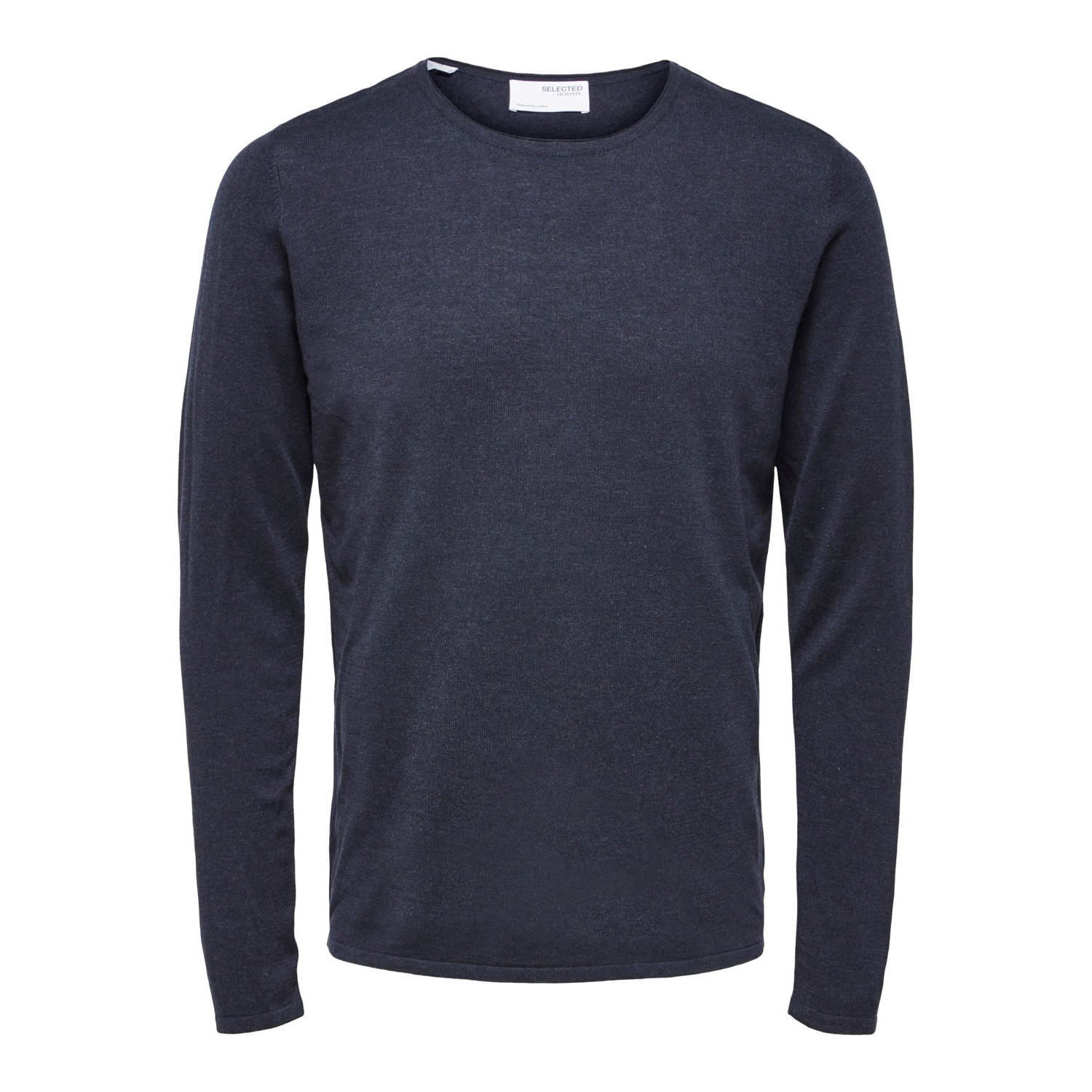 Selected Sweaters Rocks Knit Crew Neck Dark Sapphire Blauw