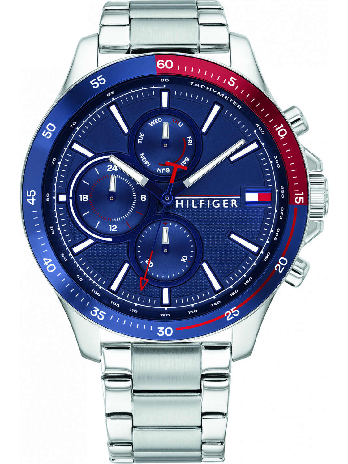 Tommy Hilfiger Bank Chronograph Watch for Men with Silicone or Stainless Steel Bracelet - Image 3
