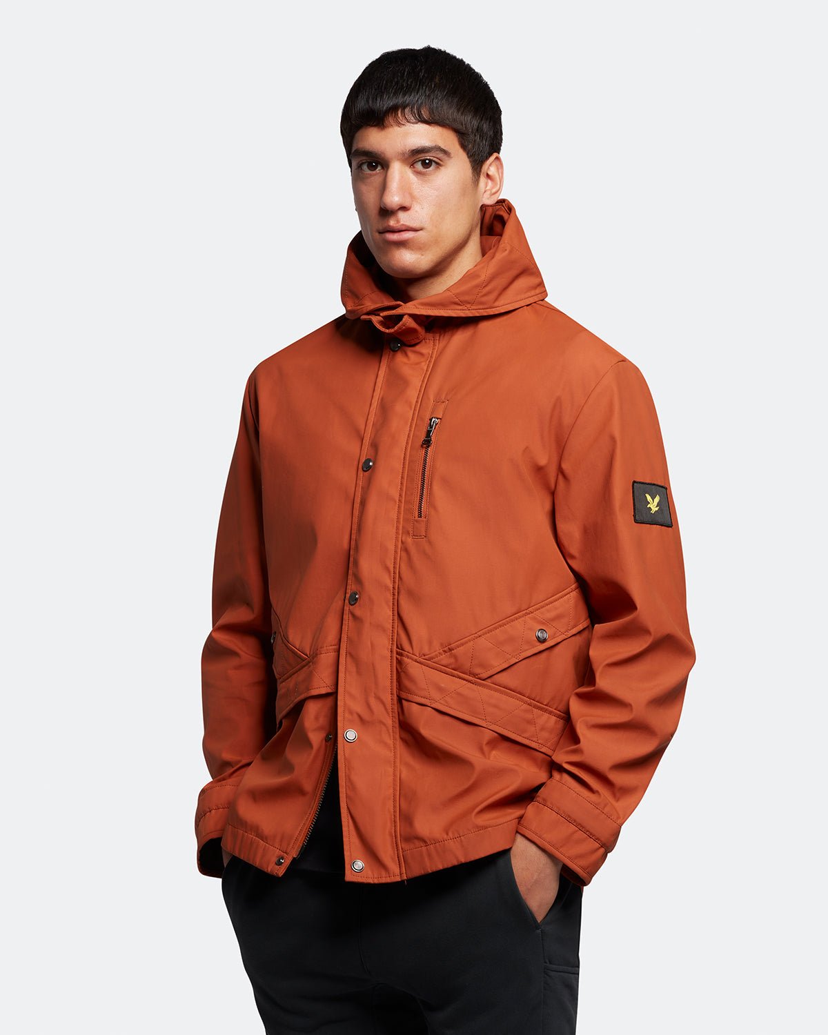 Lyle And Scott Men's Orange Hooded Jacket in Size M, Sports Direct - Image 3