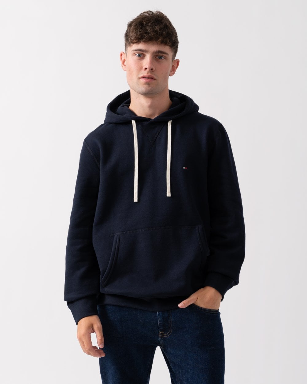 Tommy Hilfiger Men’s Essential Regular Fit Fleece Hoodie - Image 2