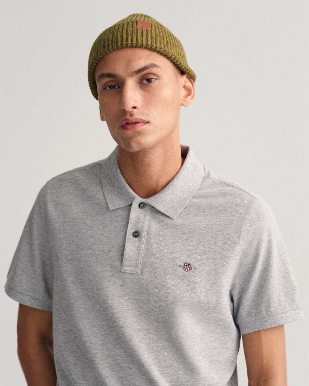 Gant Shield Piqué Polo Shirt Grey size XL - Image 3
