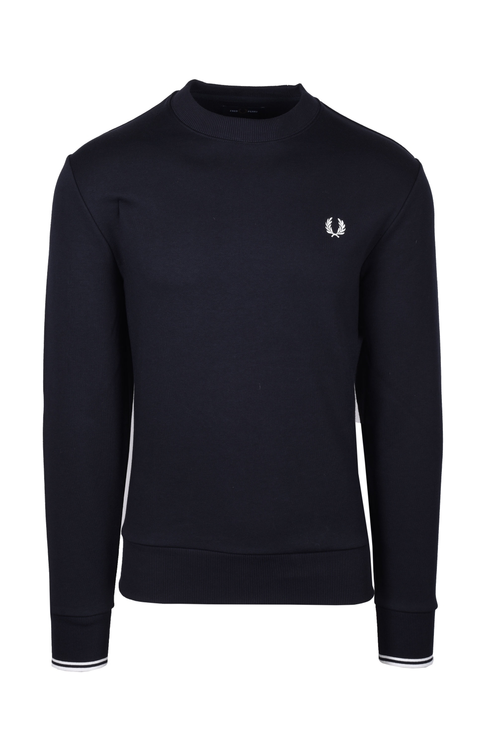 Fred Perry Mens Crew Neck Sweatshirt Navy Cotton - Size X-Large