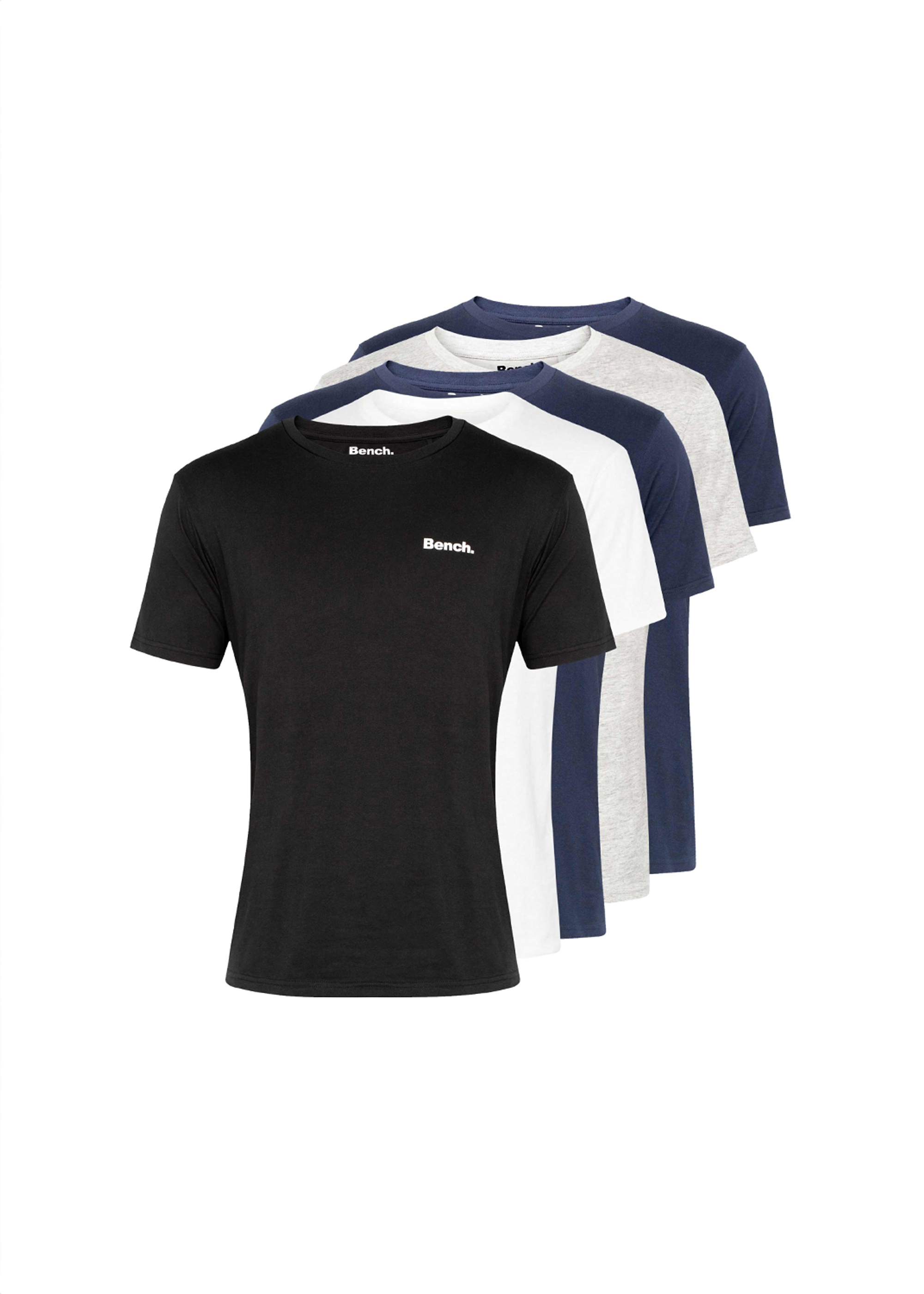 Bench Men's Multi Josh 5Pack T-Shirts Assorted - Size UK L - Image 2