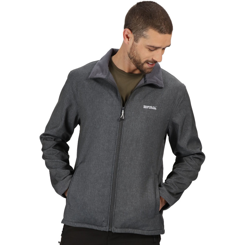 Regatta Men's Cera V Softshell Jacket - Grey Large - Image 6
