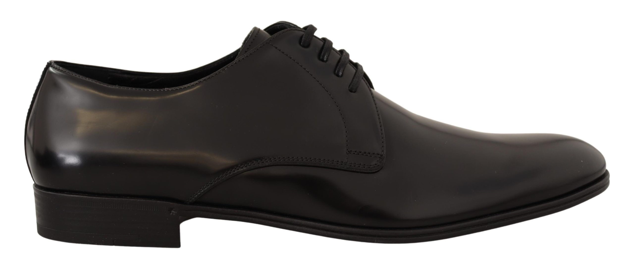 Dolce & Gabbana Mannelijk Zwart Leren Oxford Schoenen Klassieke Stijl
