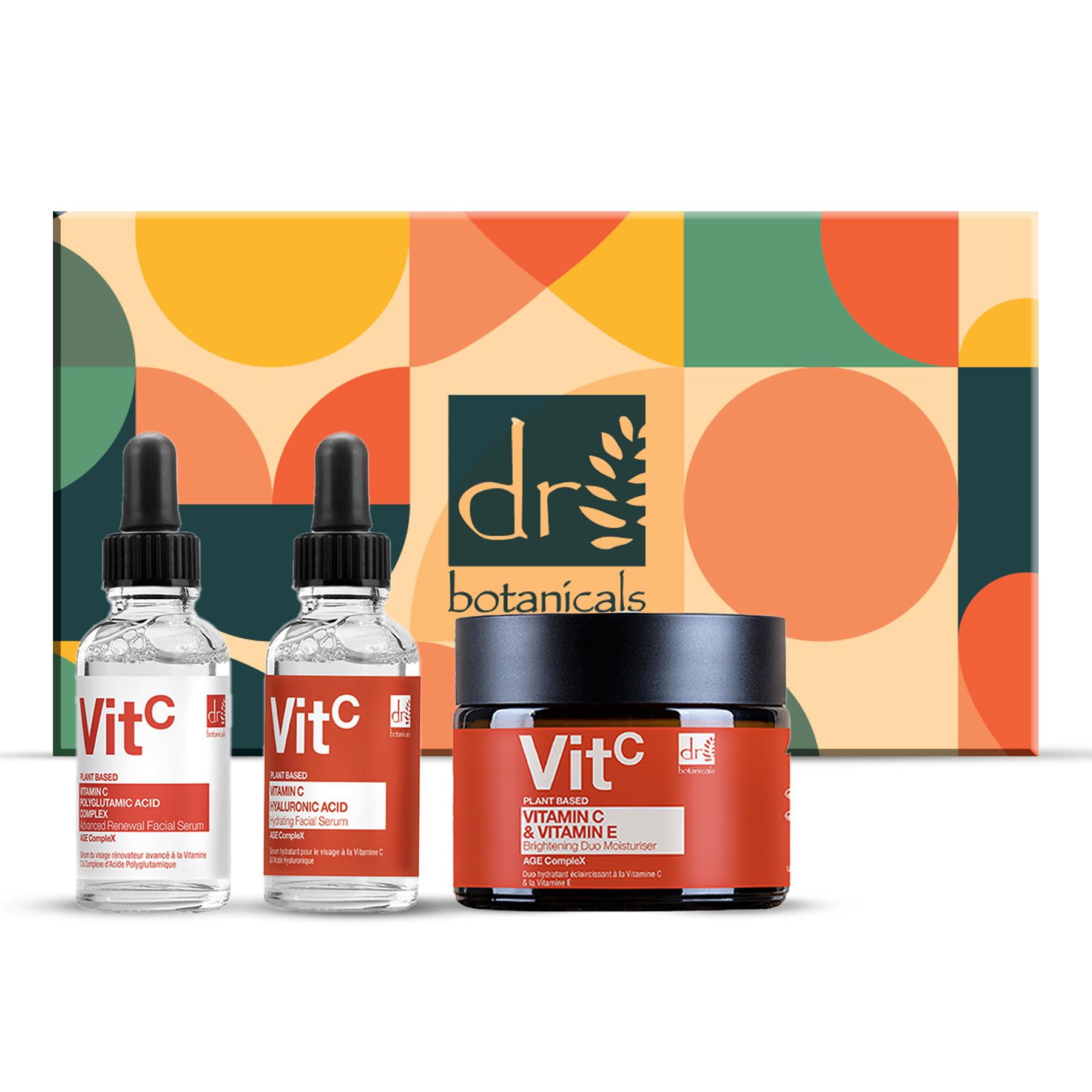 Dr Botanicals Unisex Dr. Anti-Ageing Vitamin C Duo Moisturiser And Facial Serum for Acne, Blemishes, Large Pores, Brightening - One Size