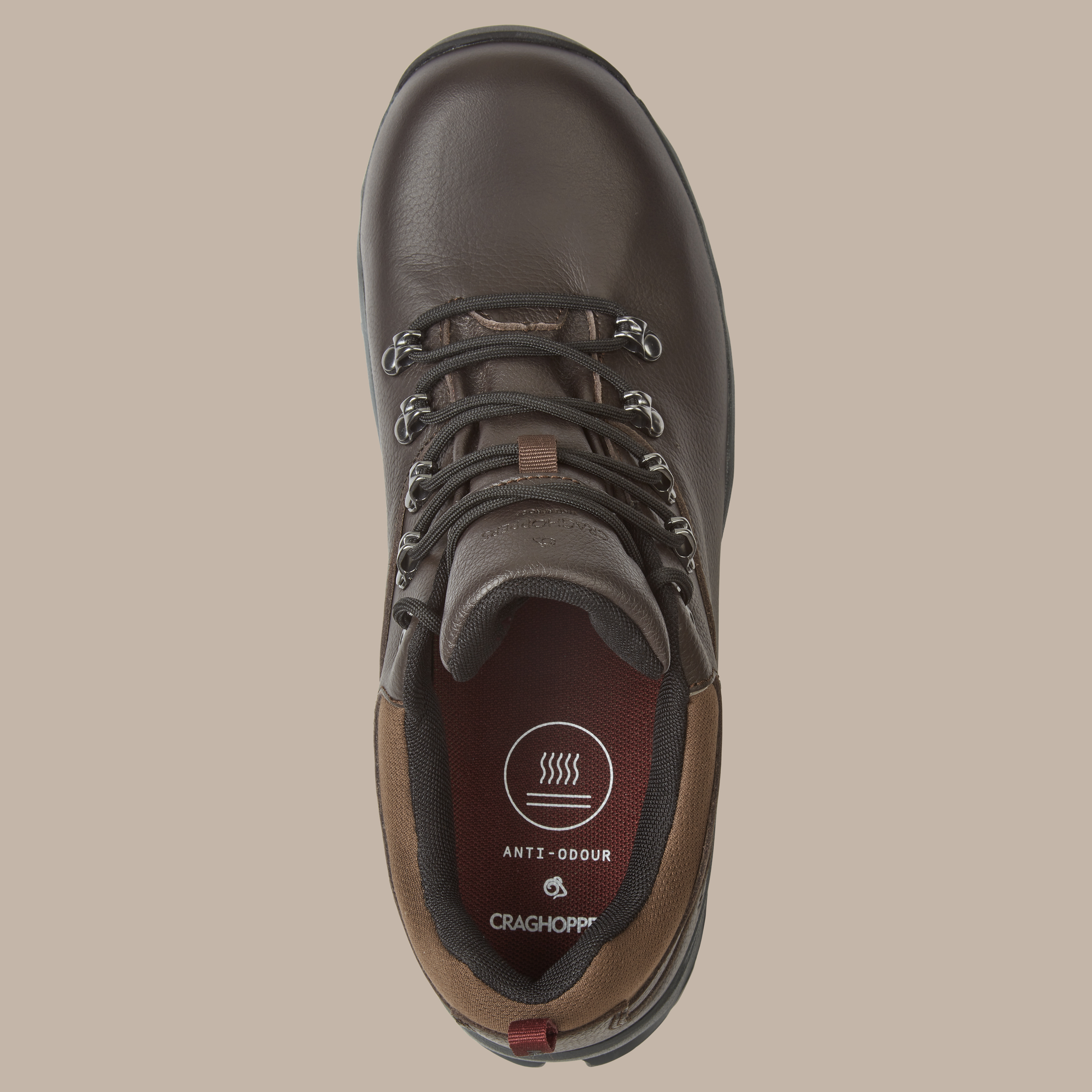 Craghoppers Herr Lite NewHide Full Grain Läder Vandringskängor (Mocha) – bild 2