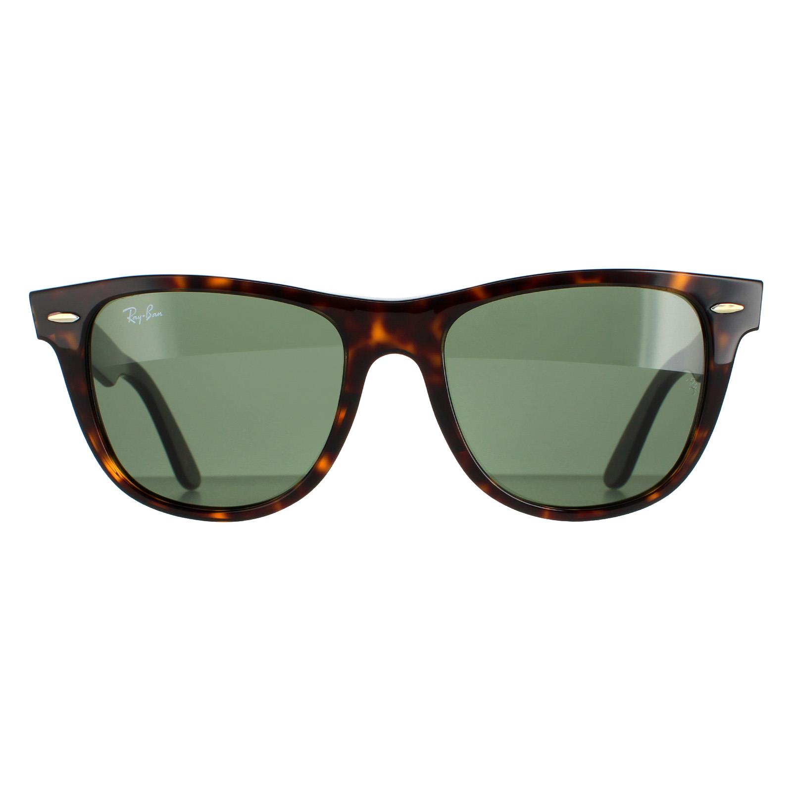 Ray-Ban Unisex Brown Rectangle Tortoise Green Sunglasses In - Image 5