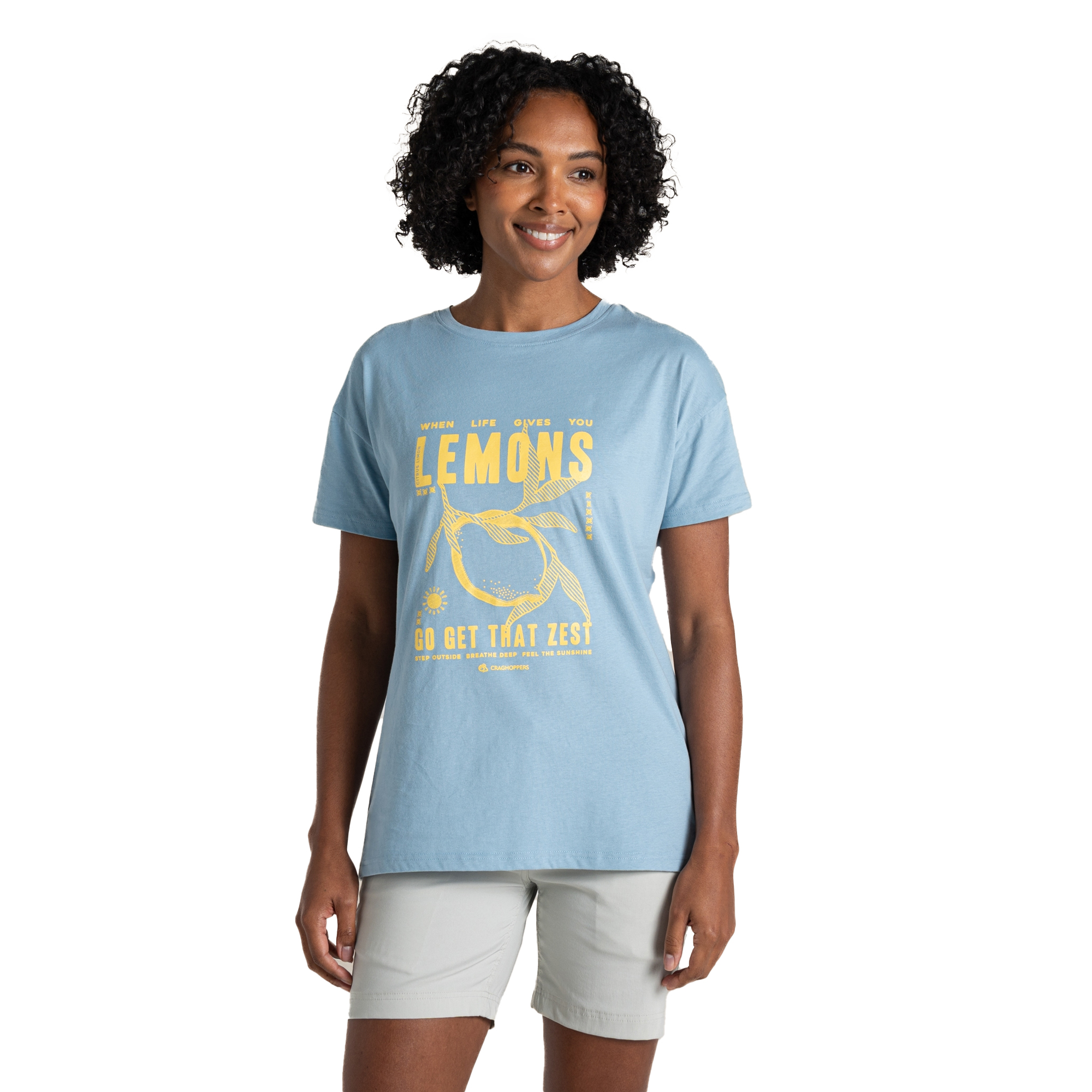 Dams Yago Citron T-shirt (Nimbus Blå)