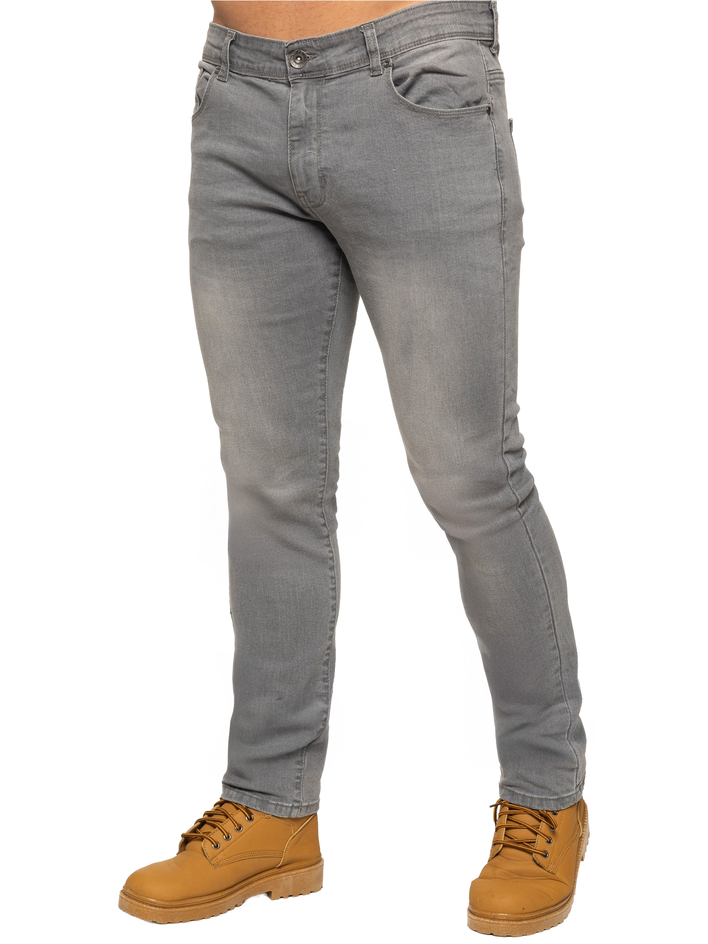 Thumbnail - Enzo Herren Slim Stretch Denim Jeans