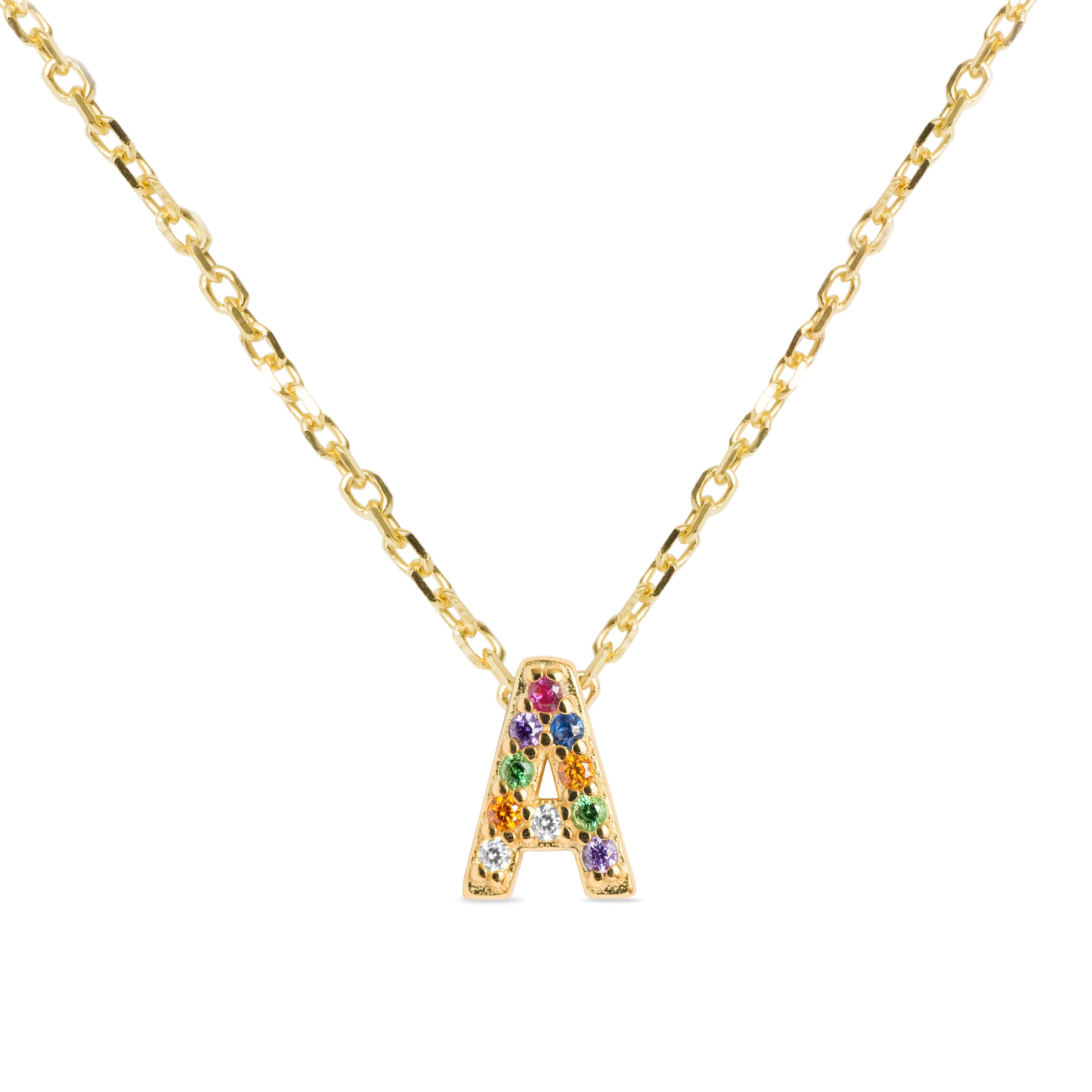 Luxenter Halsband 'Alphabet' guld dam – bild 2