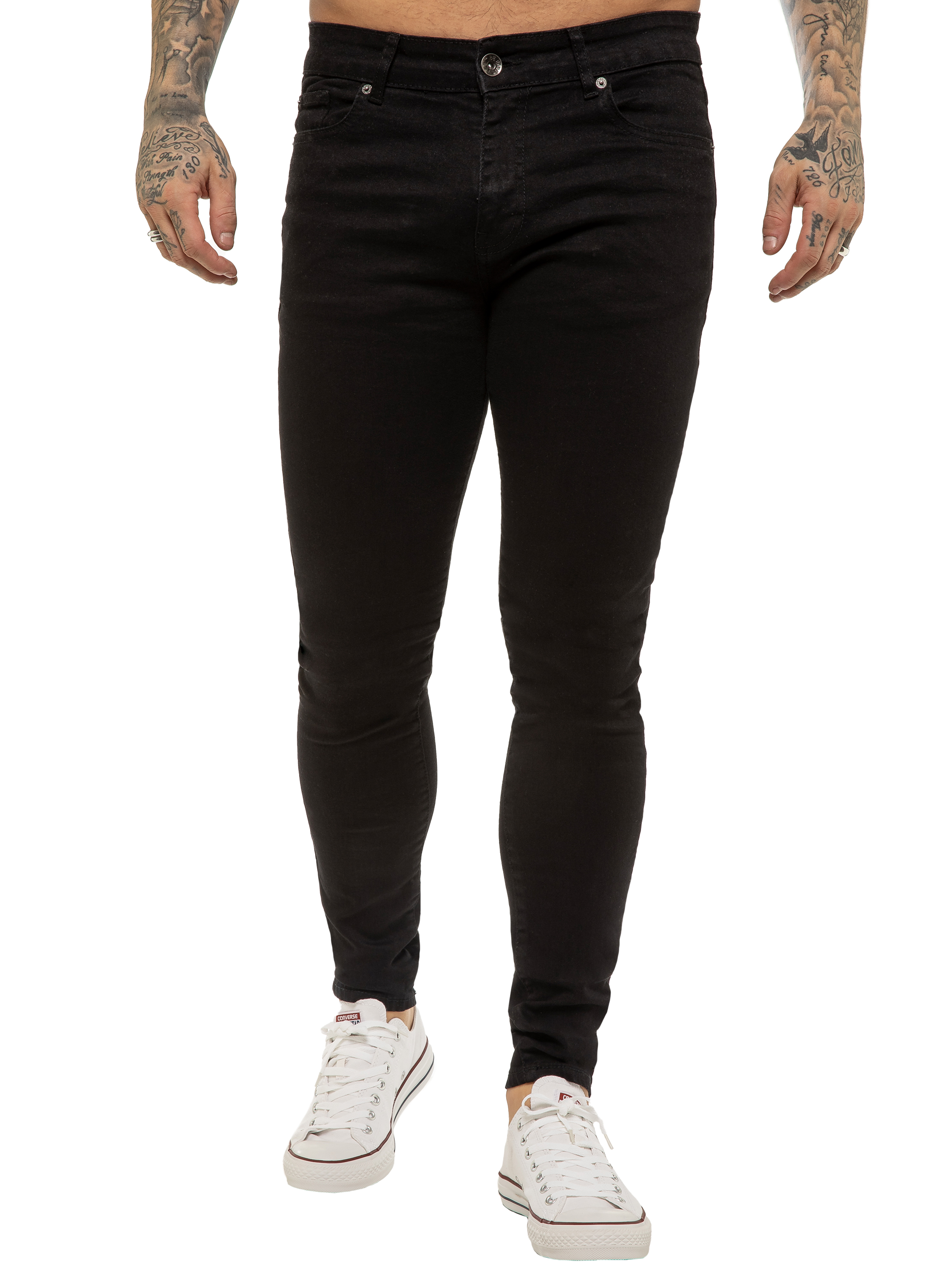 Thumbnail - Enzo Herren Skinny Super Stretch Denim Jeans