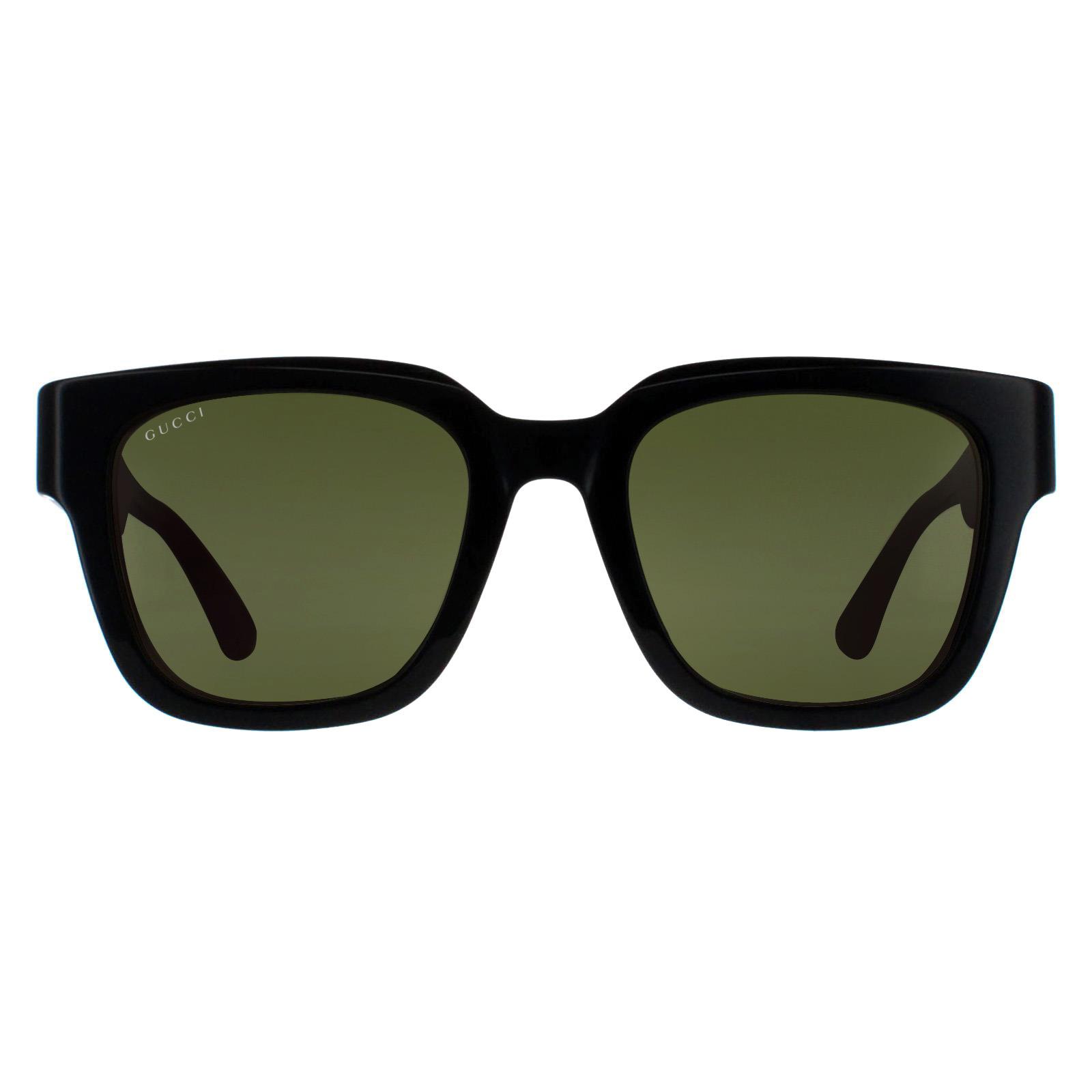 Thumbnail - Gucci Square Herren Schwarz mit Grün und Rot Grün GG1670SK