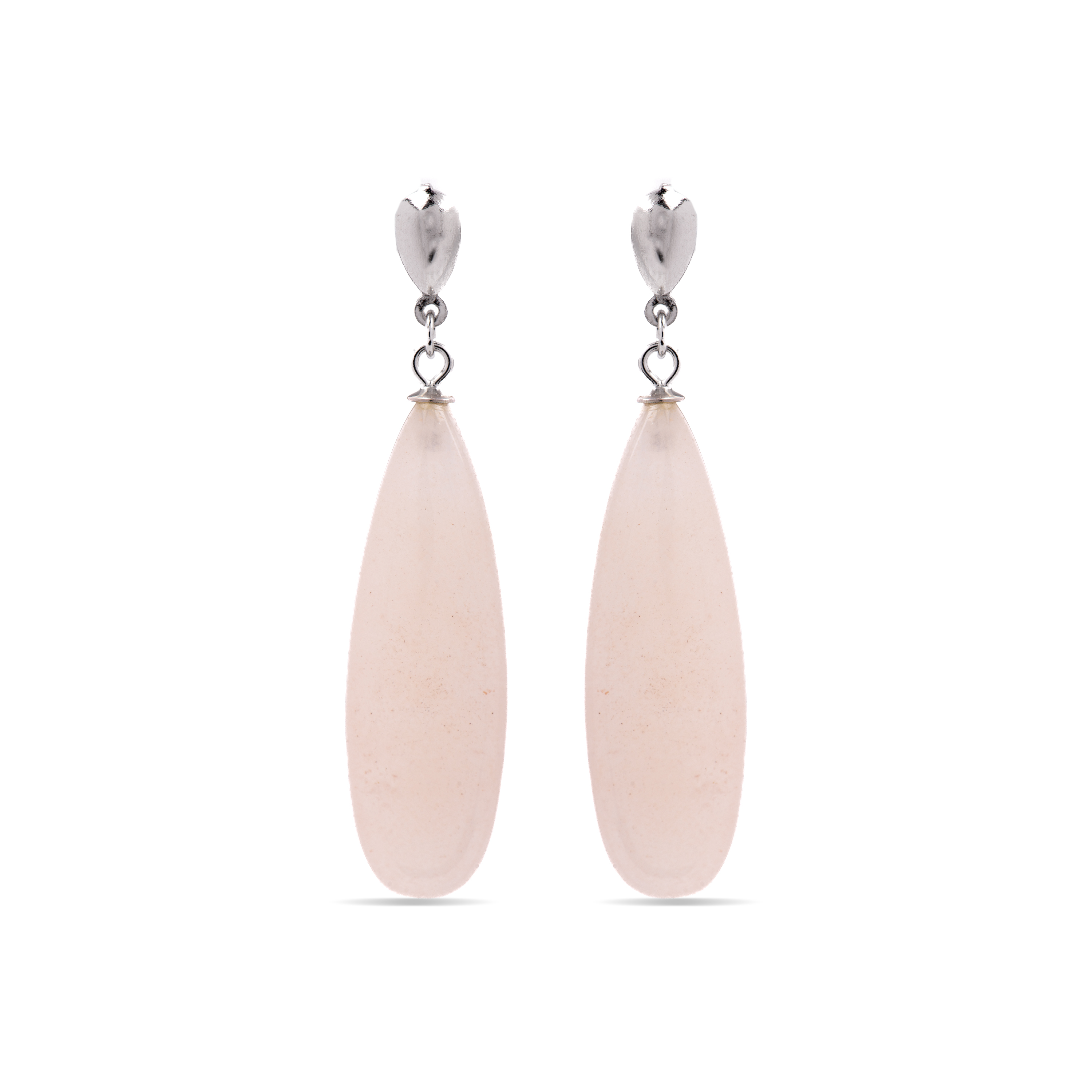 adak-örhängen i 925 sterling silver och orange agat, rodiumpläterad finish