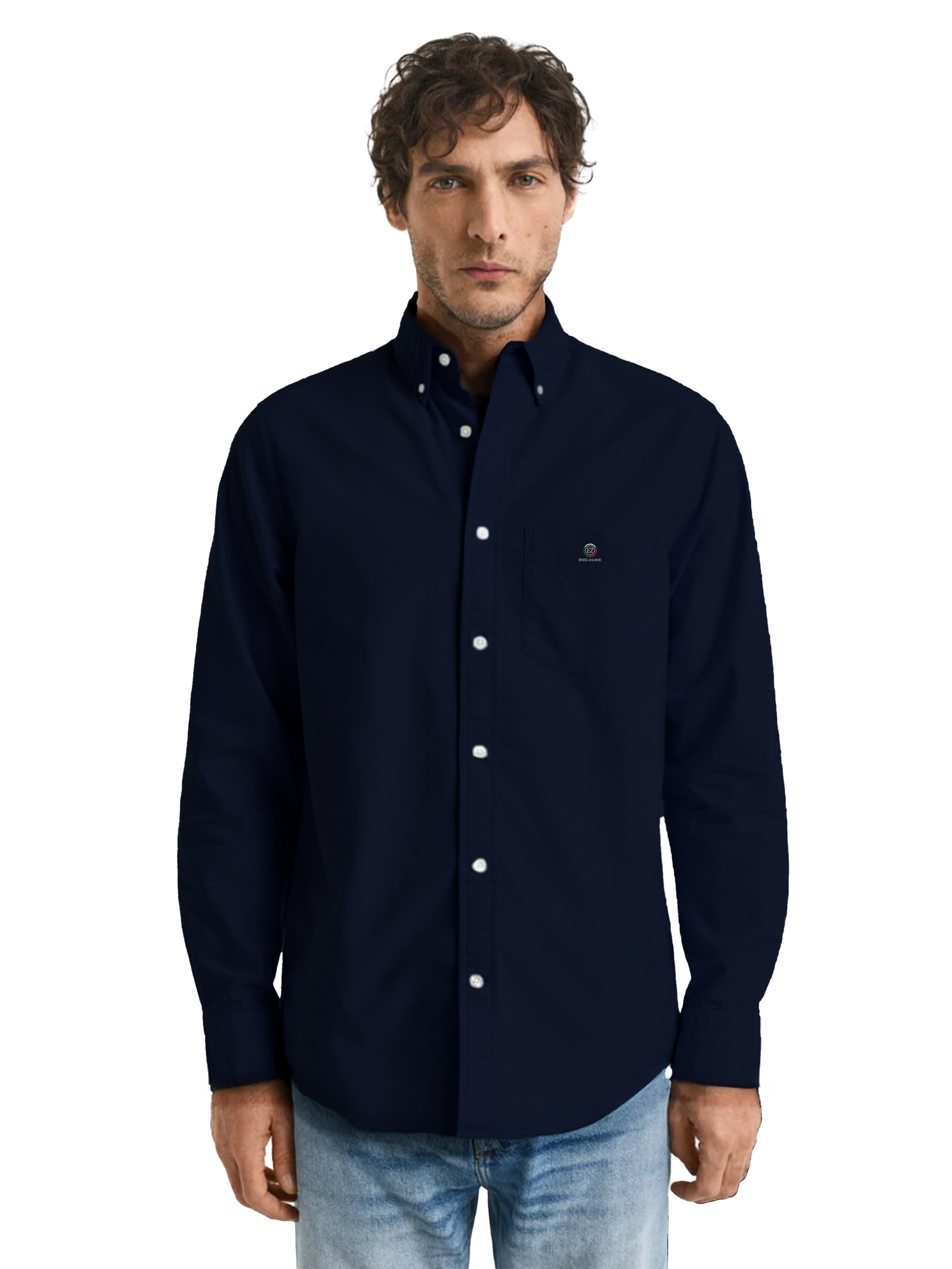 Thumbnail - Enzo | Herren Regular Fit Oxford Hemd