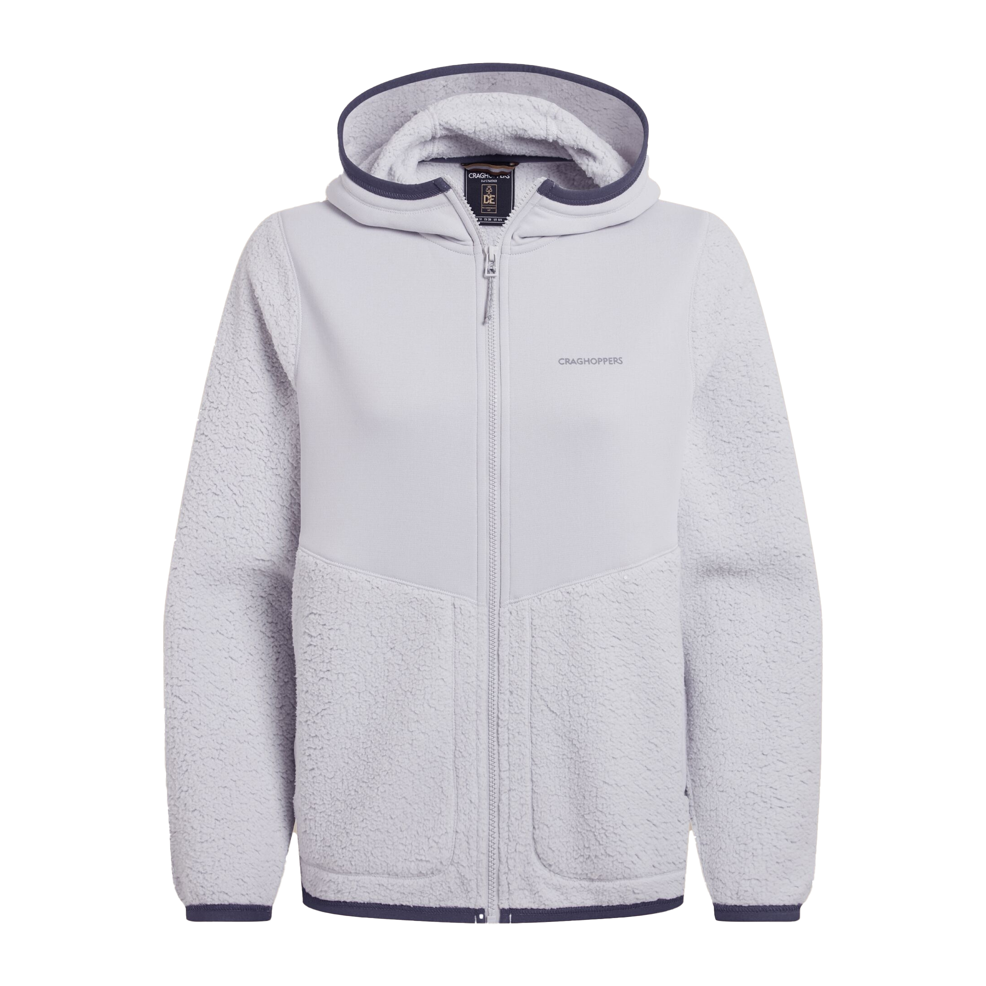 Craghoppers Dam Telesto Fleece Hooded Jacket (Månskensgrå) jackor – bild 2
