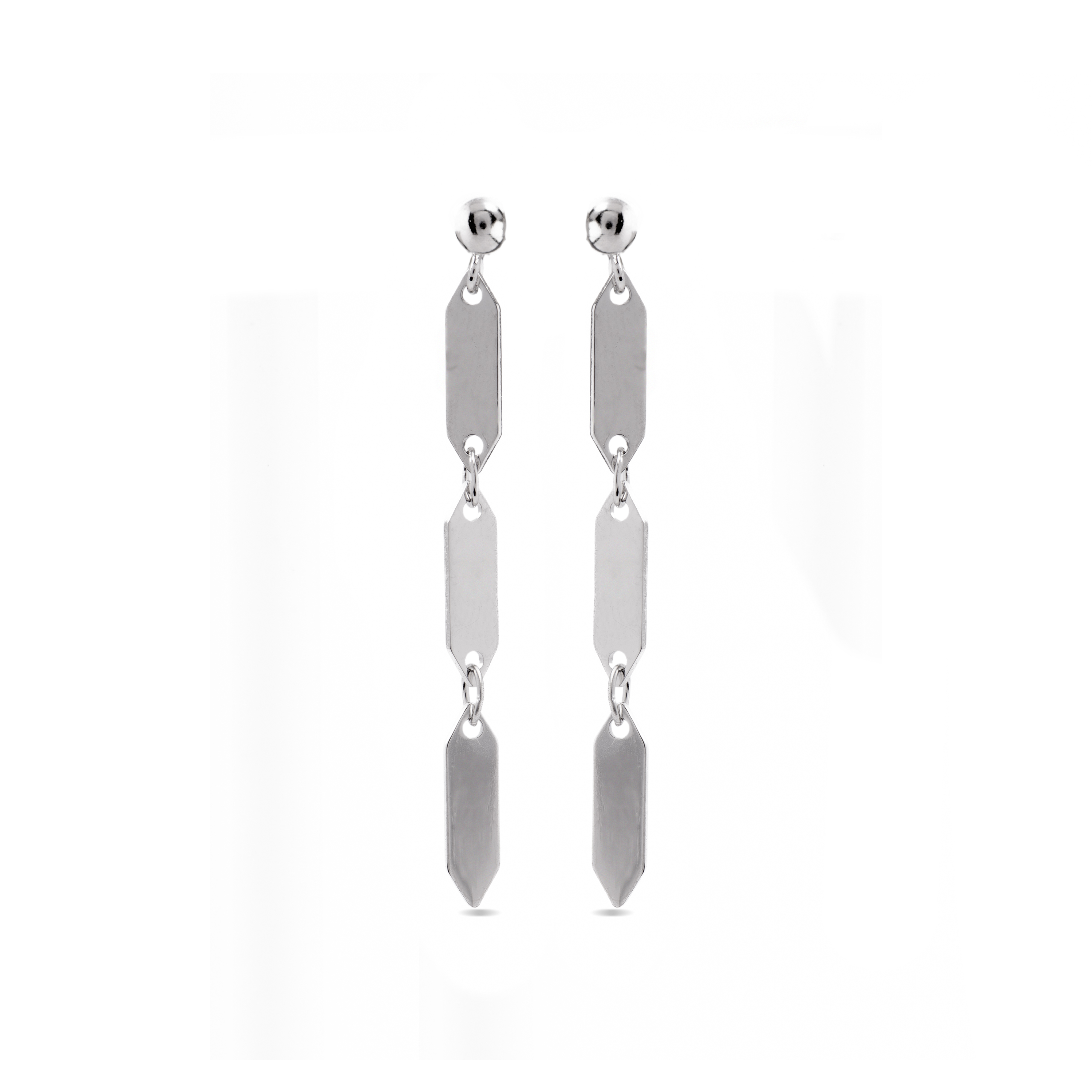 Luxenter Ohrringe, 925er Sterlingsilber, rhodiniert
