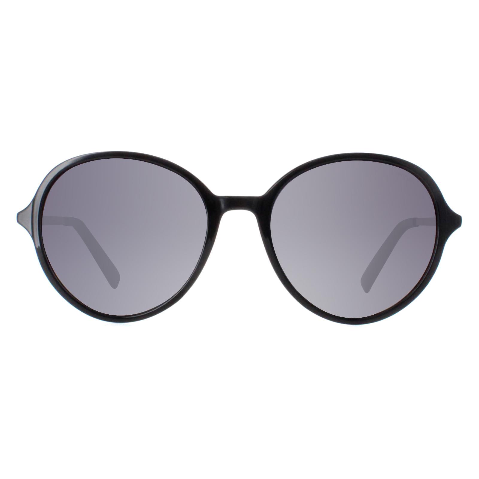 Thumbnail - INVU Round Womens Schwarz Gold Grau Polarisiert B2135