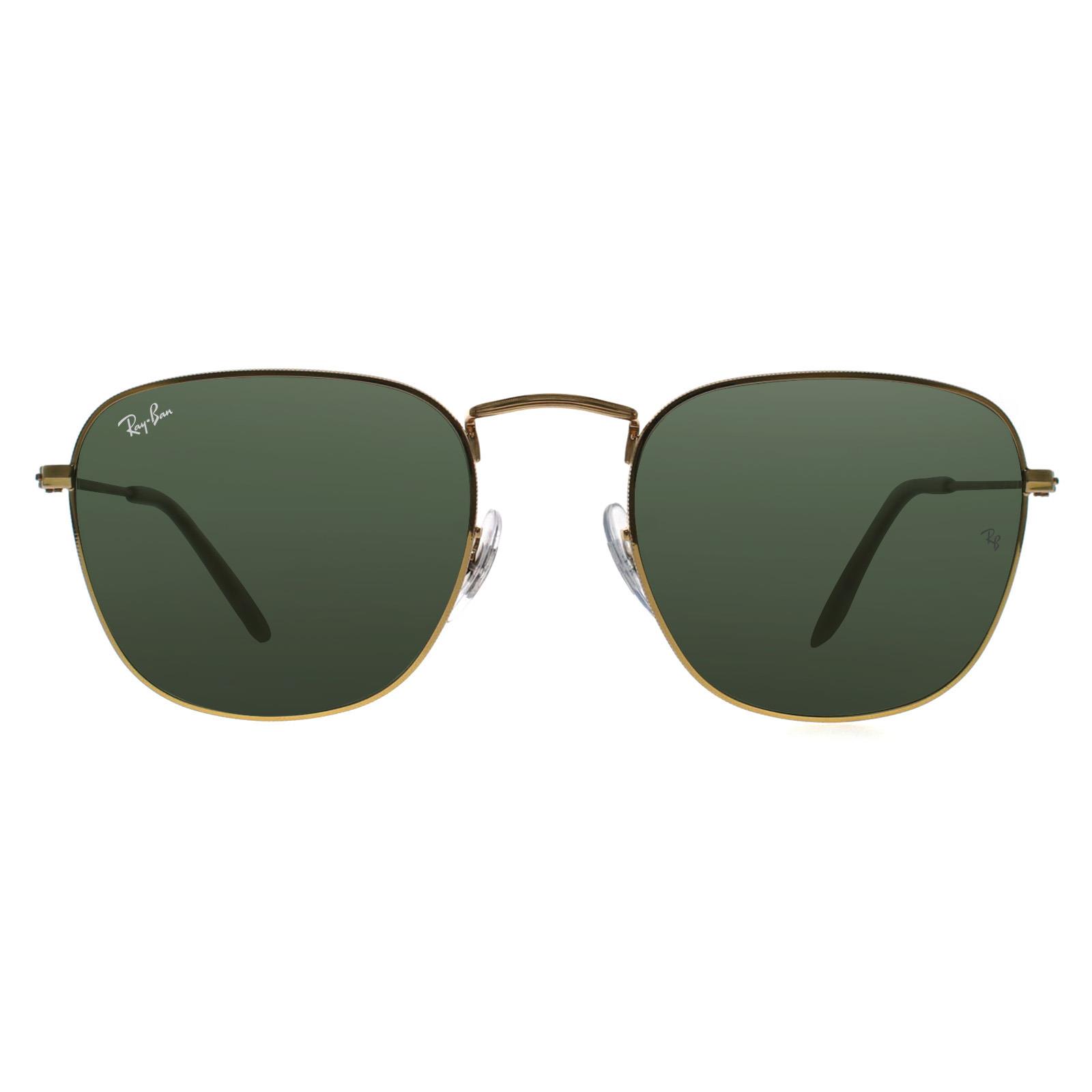 Ray-Ban Unisex Gold Sonnenbrille Frank Legend Rb3857 919631 Grün G-15 Einheitsgröße