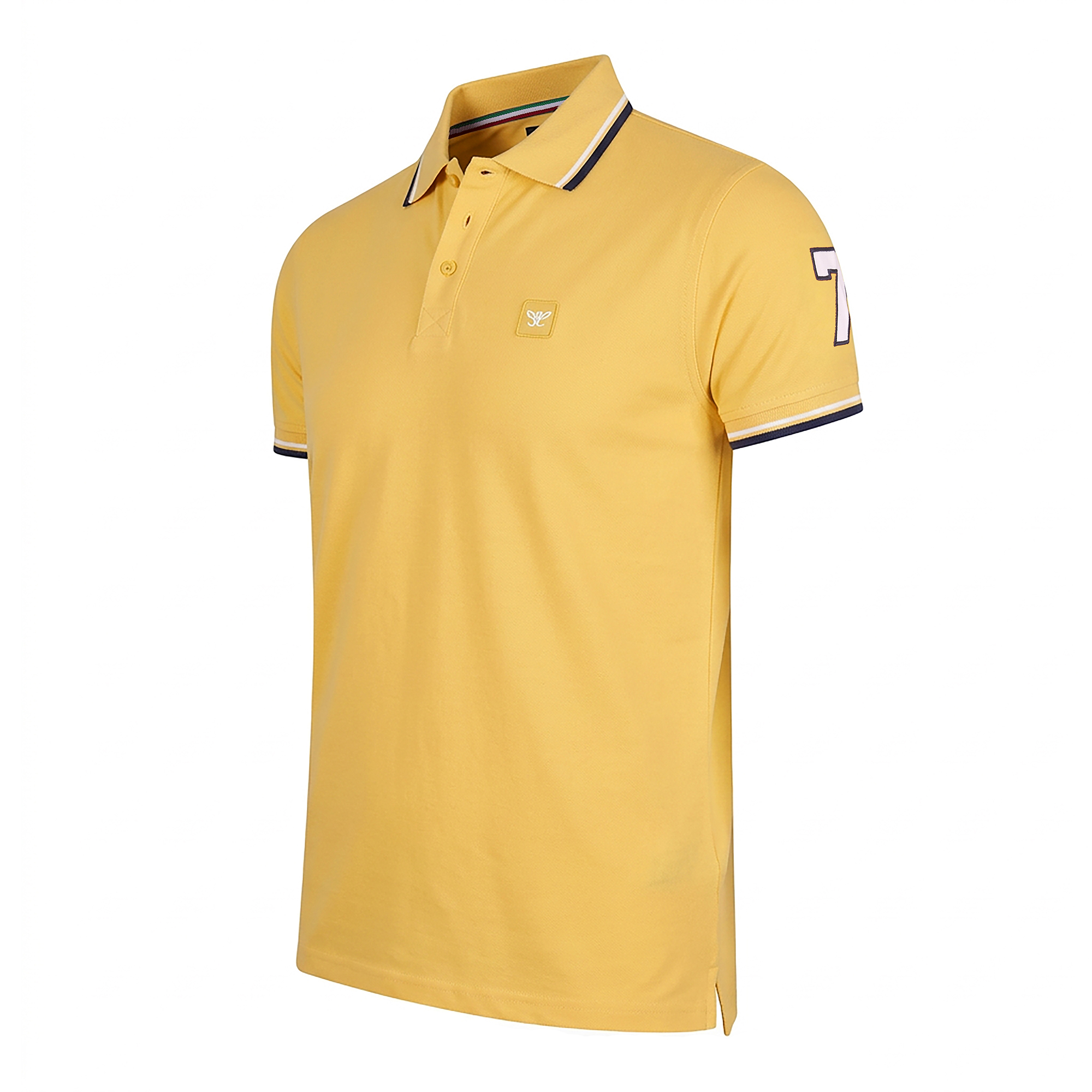 Cappuccino Italia Polo SS Polo Applique Pique pikéer herr – bild 2