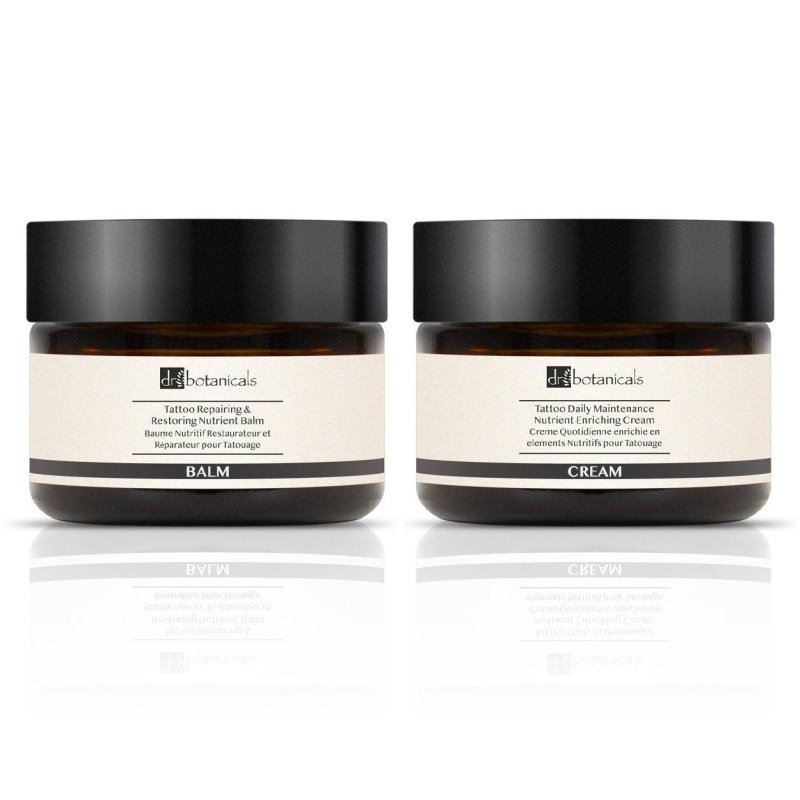 Dr. Botanicals Tattoo-Beruhigungs- und Feuchtigkeitspflege-Duo-Set