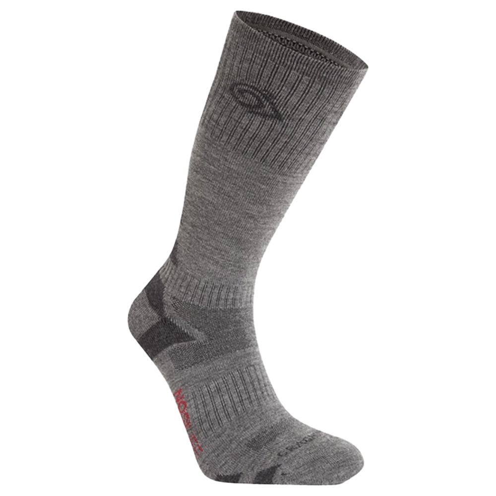 Unisex Vuxen Ullblandning Insektsavvisande Adventsockor (Kustgrå/ svartpeppar)