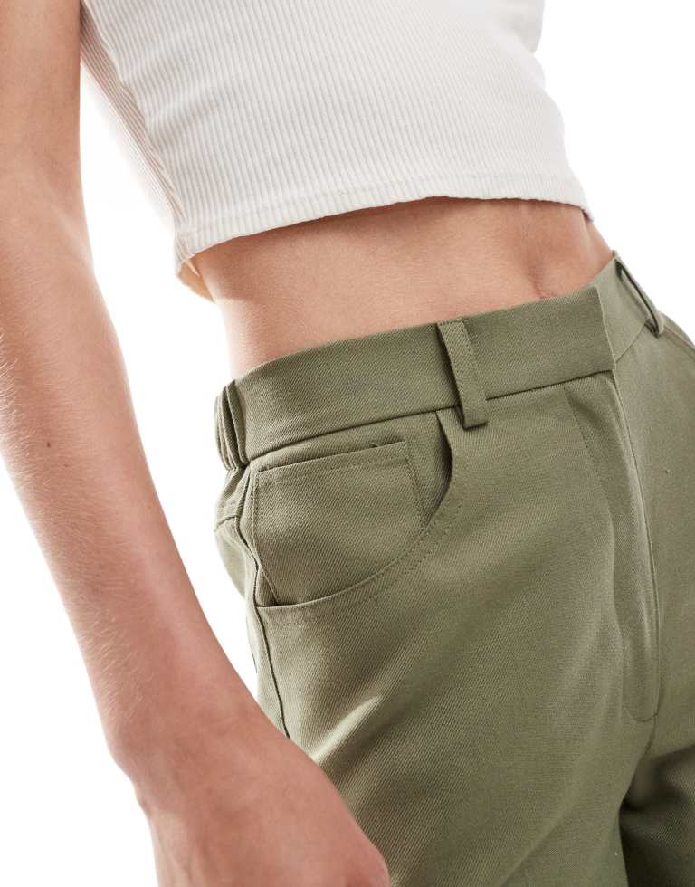 ASOS Tall ASOS DESIGN Lång avslappnad rakbenad byxa med 5 fickor dam – bild 2
