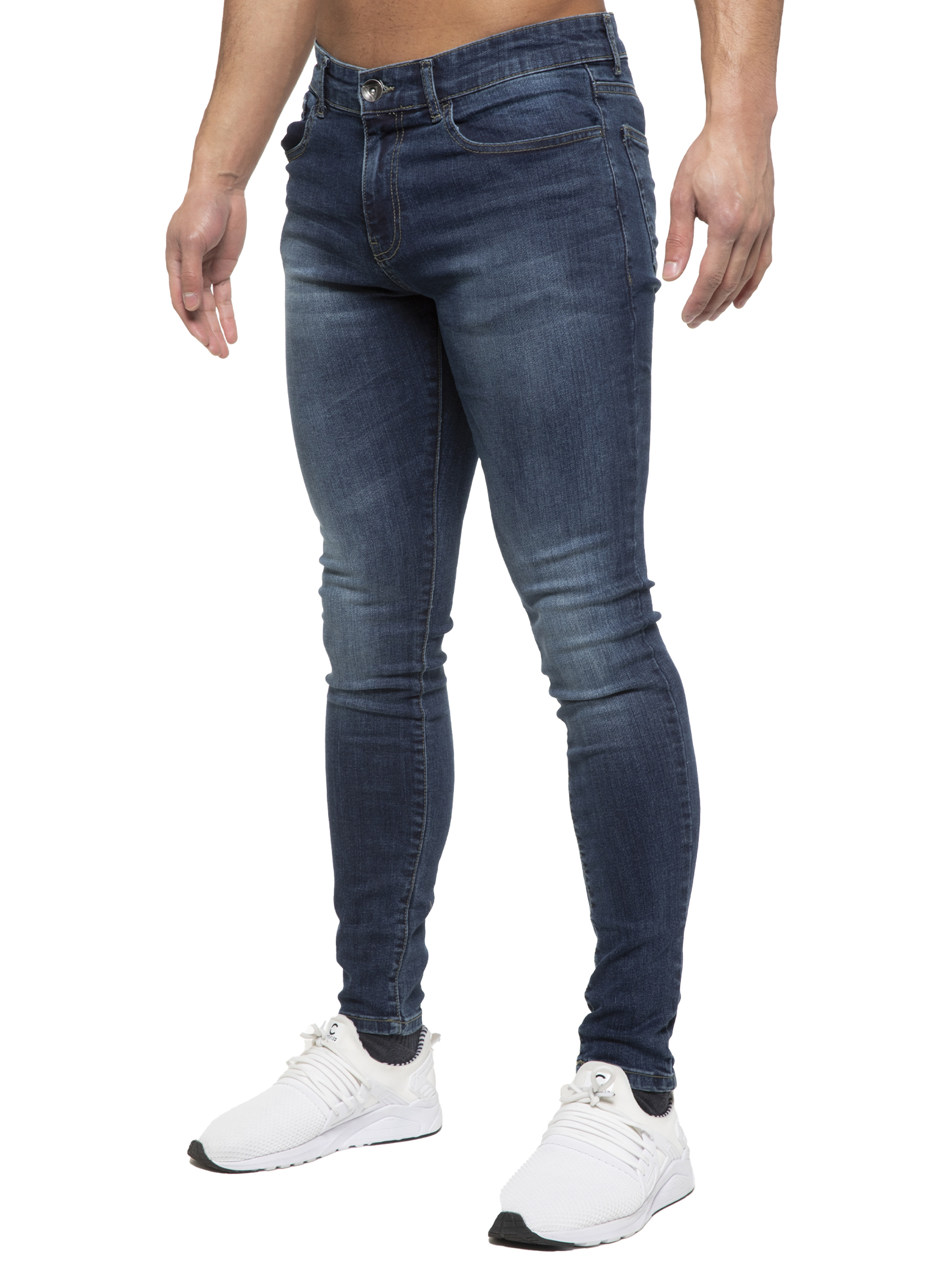 Thumbnail - ETO | Herren Designer Slim Skinny Fit Stretch Jeans