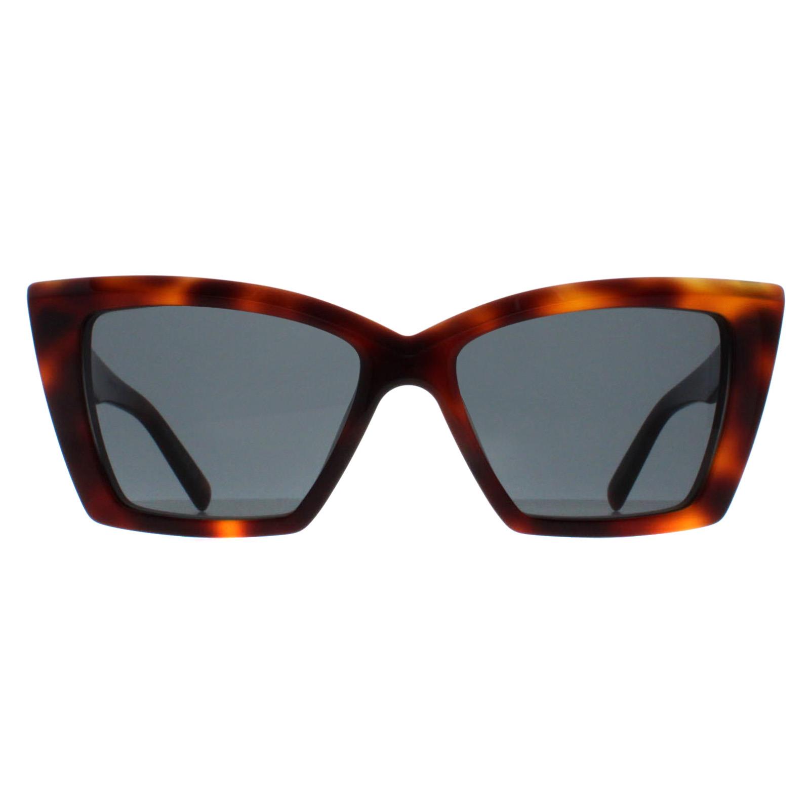 Thumbnail - Saint Laurent Cat Eye Damen Havanna Schwarz SL657