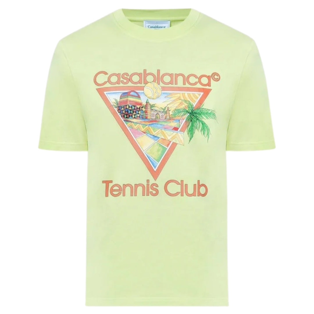 Casablanca Afro Cubism Tennis Club Lichte Groene T-shirt