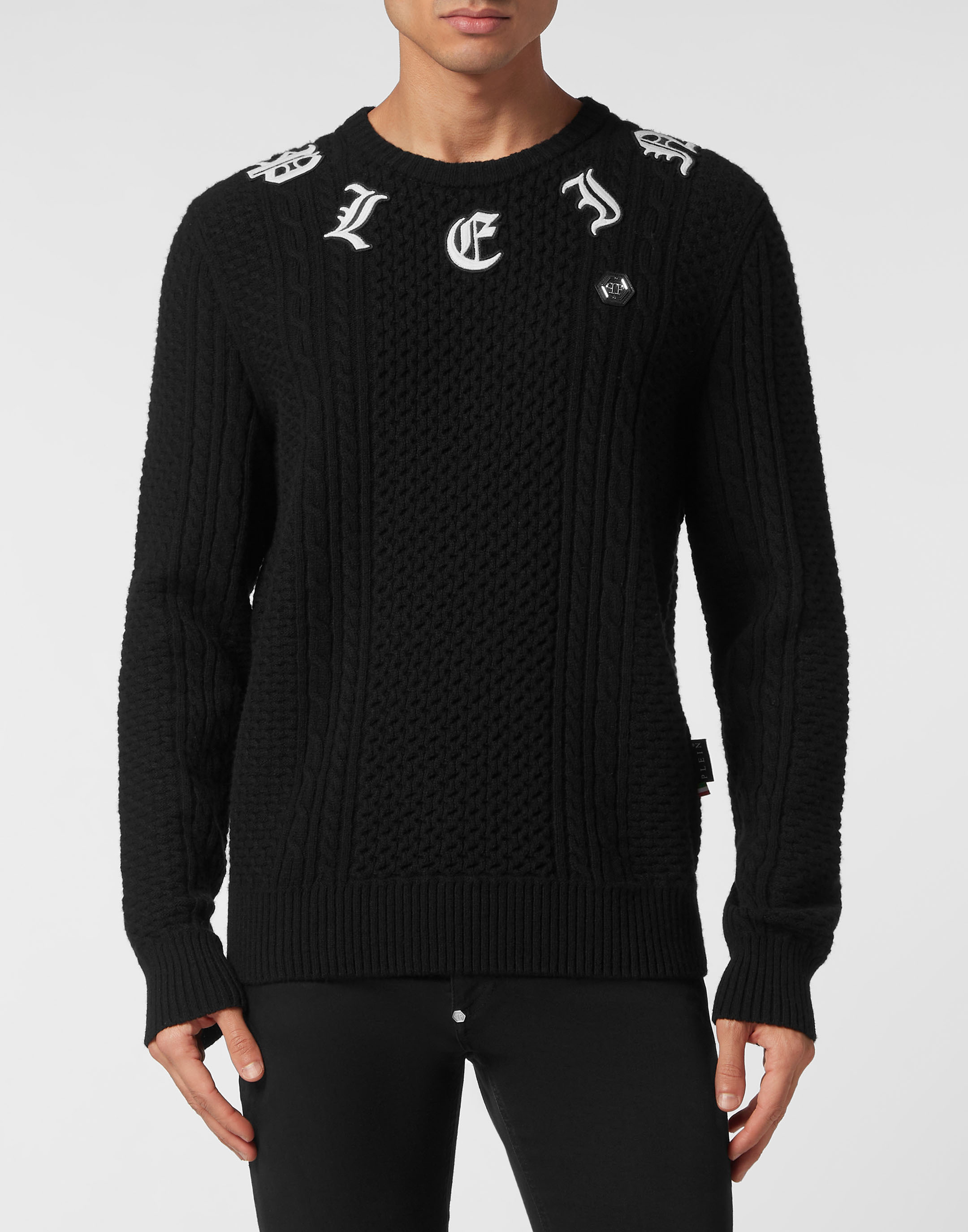 Philipp Plein Tröja med rund halsringning och monogram herr – bild 4