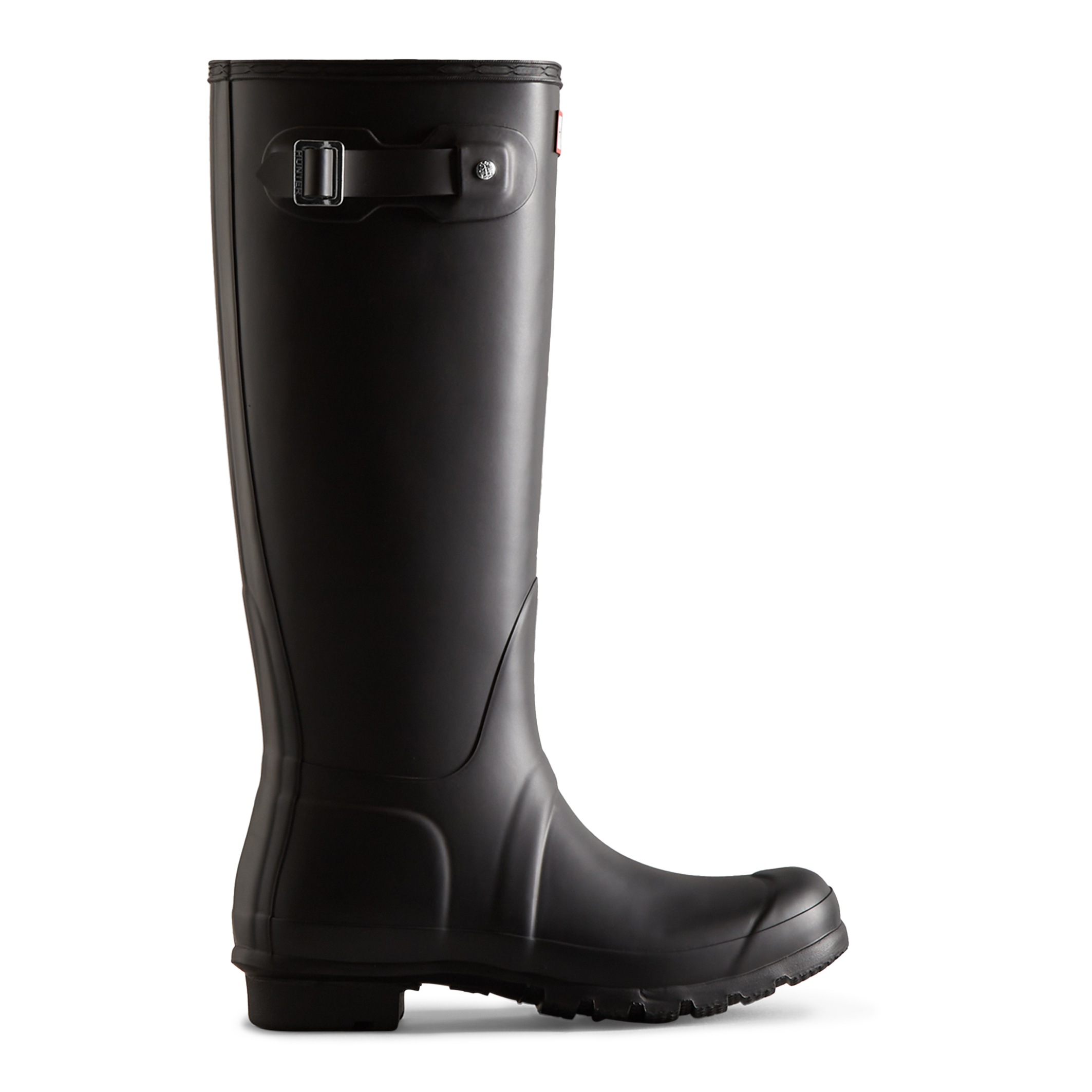 Hunter Womens Original Tall Wellington Boots in Black Rubber – Size UK 3