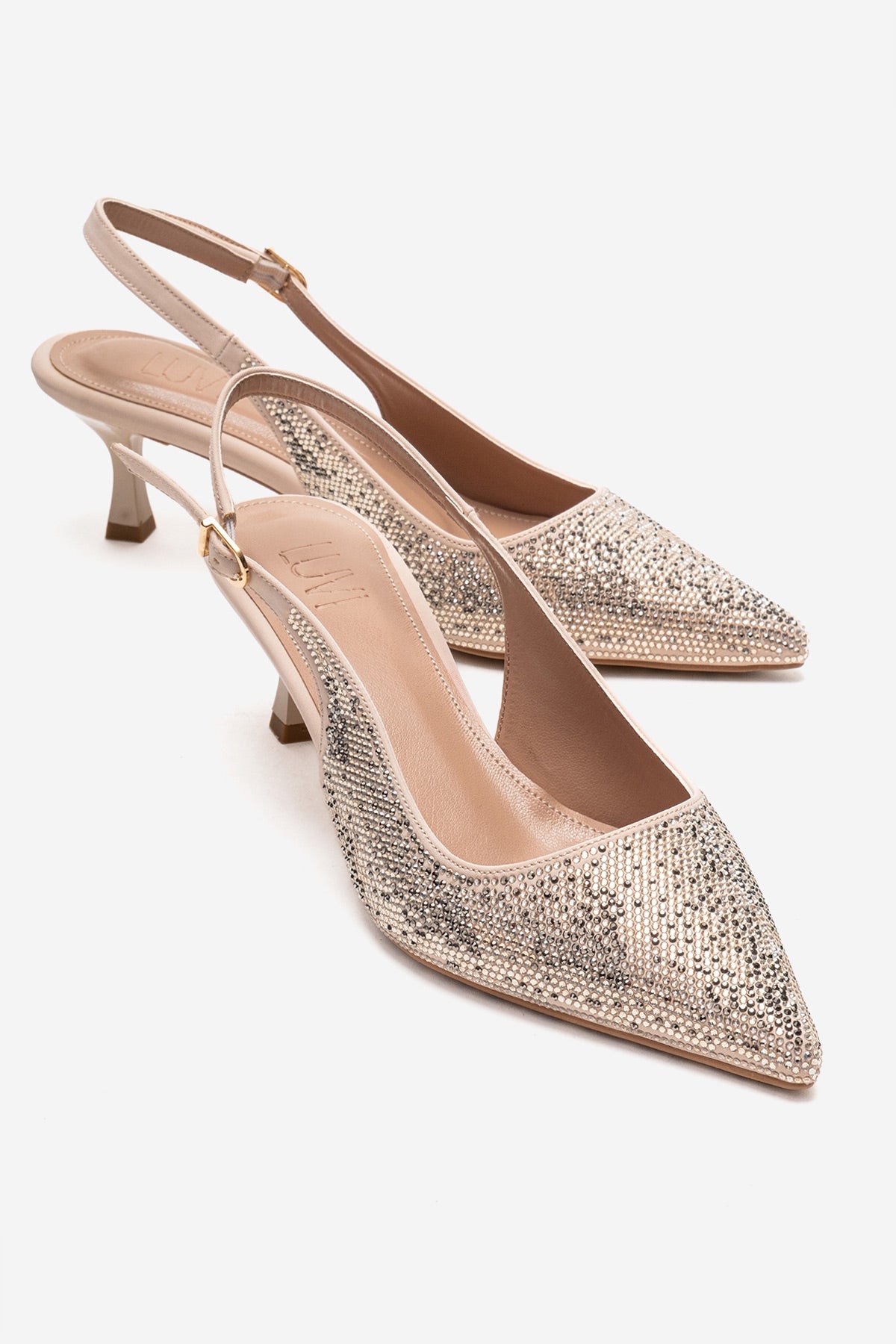 Nella Dekorerad Slingback Spetsig Tå Pump (Dam)