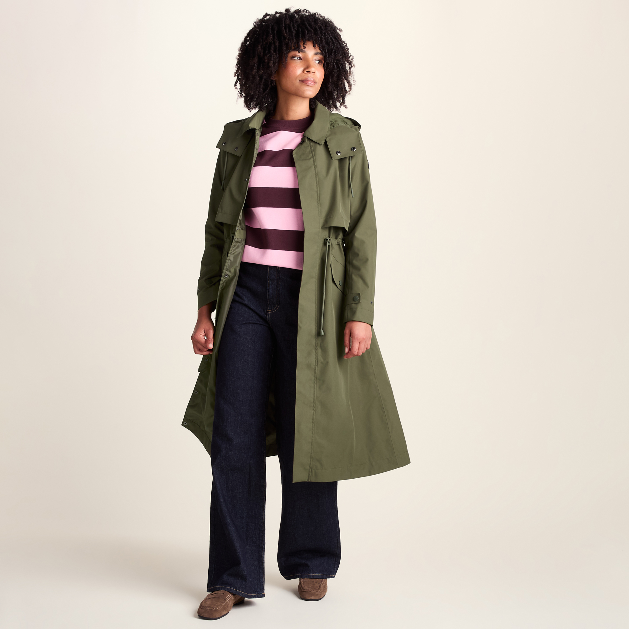 TOG24 Alva Womens Waterproof Jacket Khaki - Size 8 UK