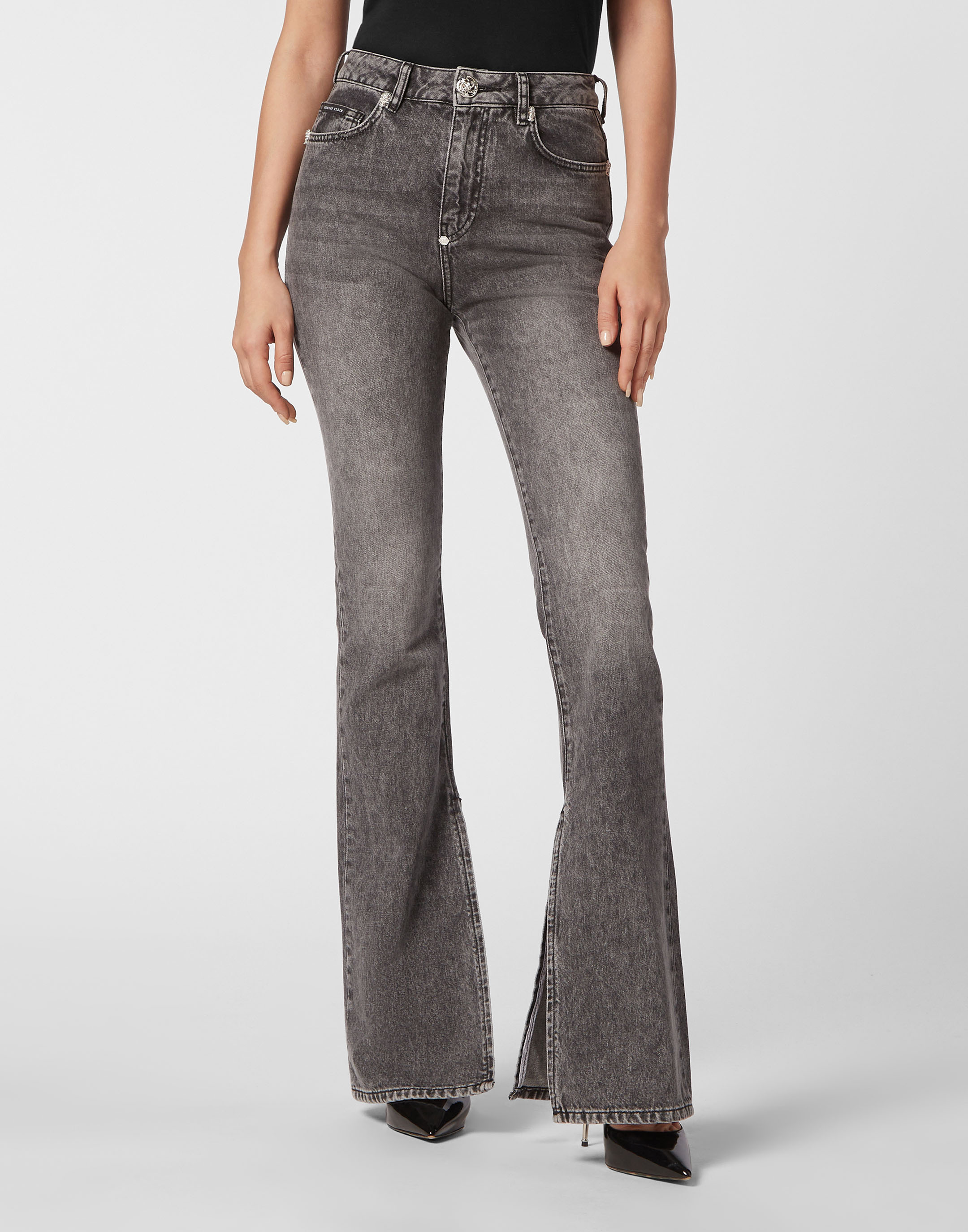 Philipp Plein Jeans Flare Fit Skalle dam – bild 2