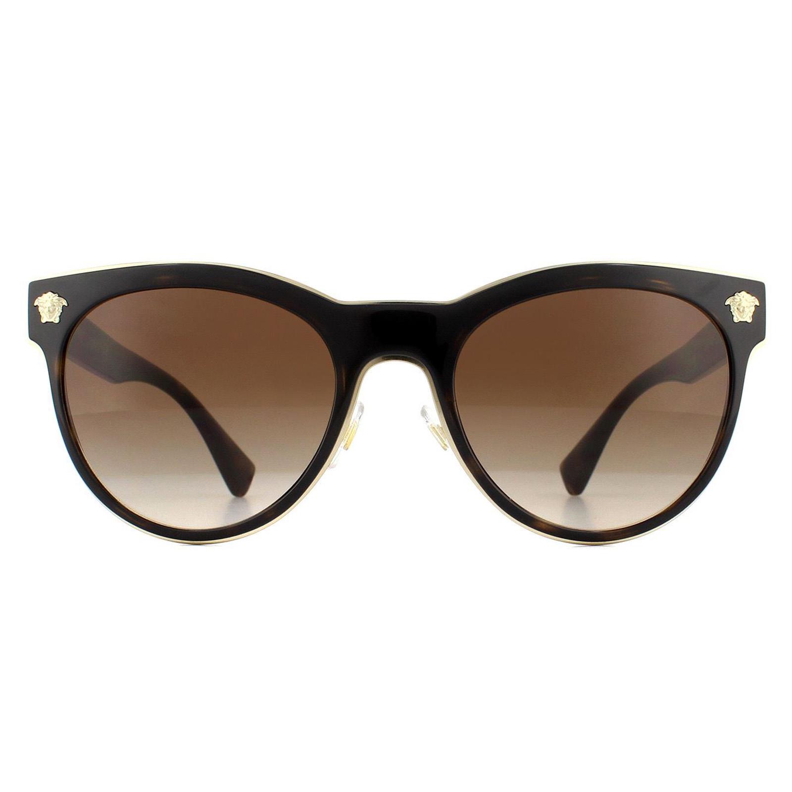 Versace Sonnenbrille VE2198 125213 Dunkle Havanna Braun Gradient