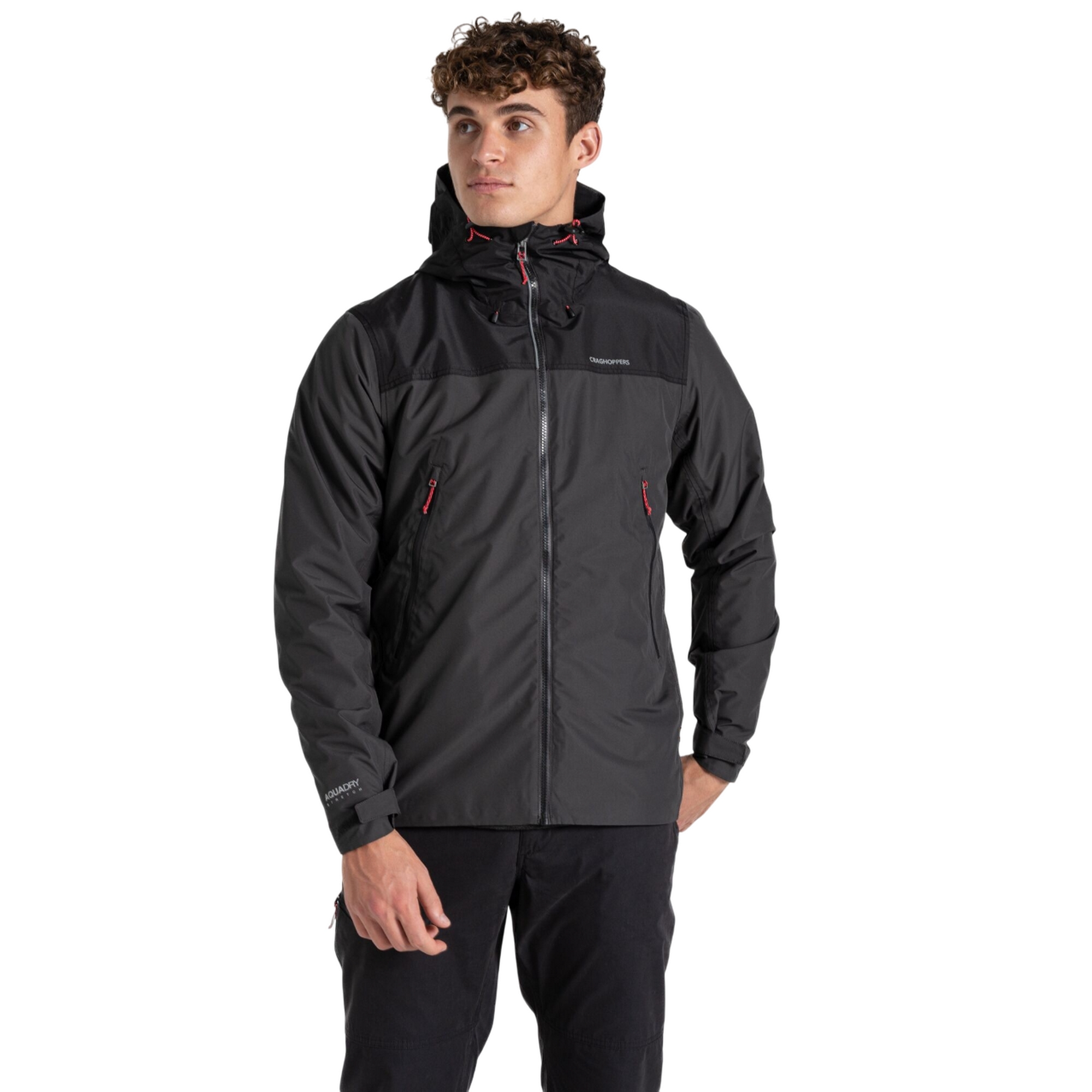 Craghoppers Mens Vanth vattentät jacka (Black Pepper/Black) herr – bild 2