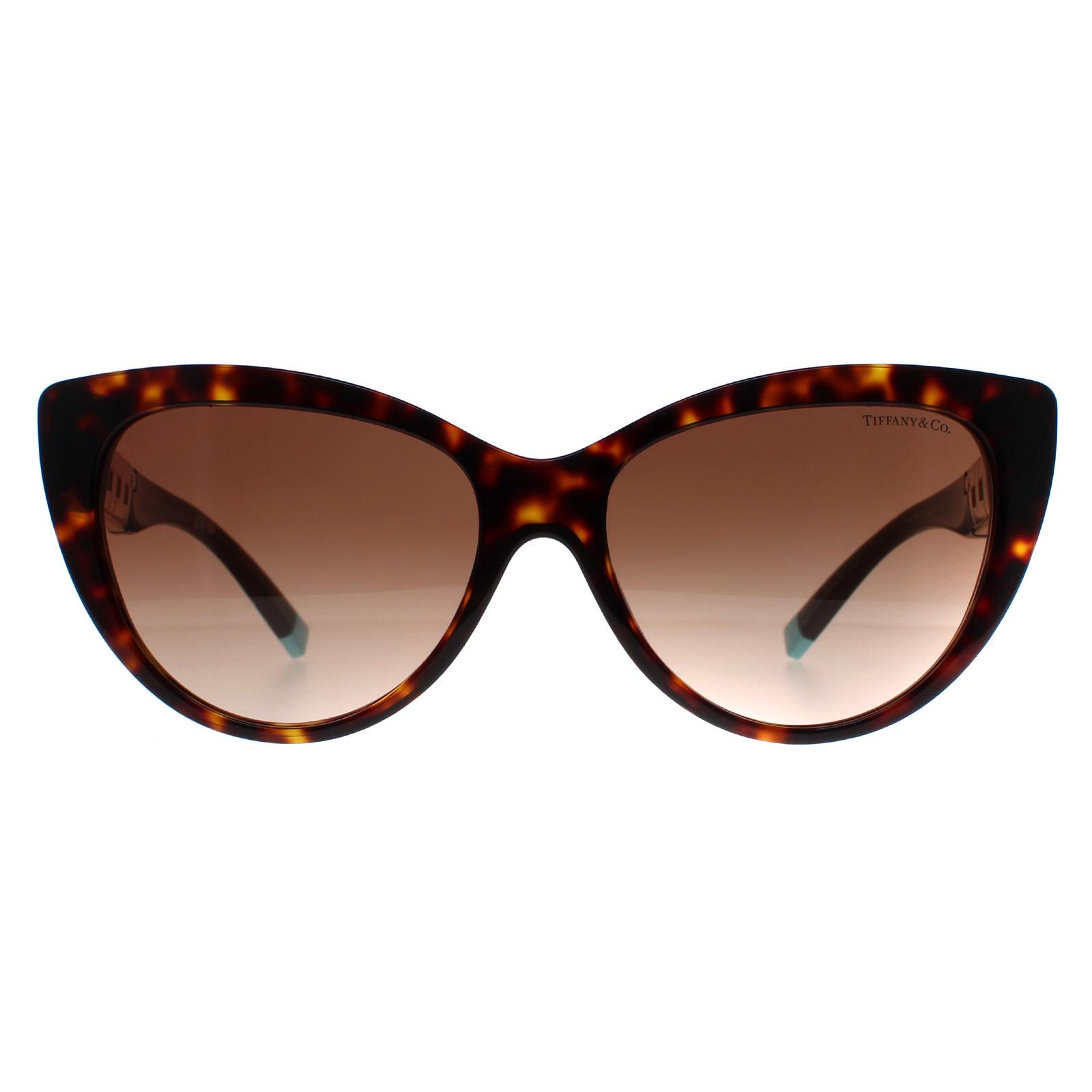 Thumbnail - Tiffany Cat Eye Damen Havanna Braun Farbverlauf TF4196