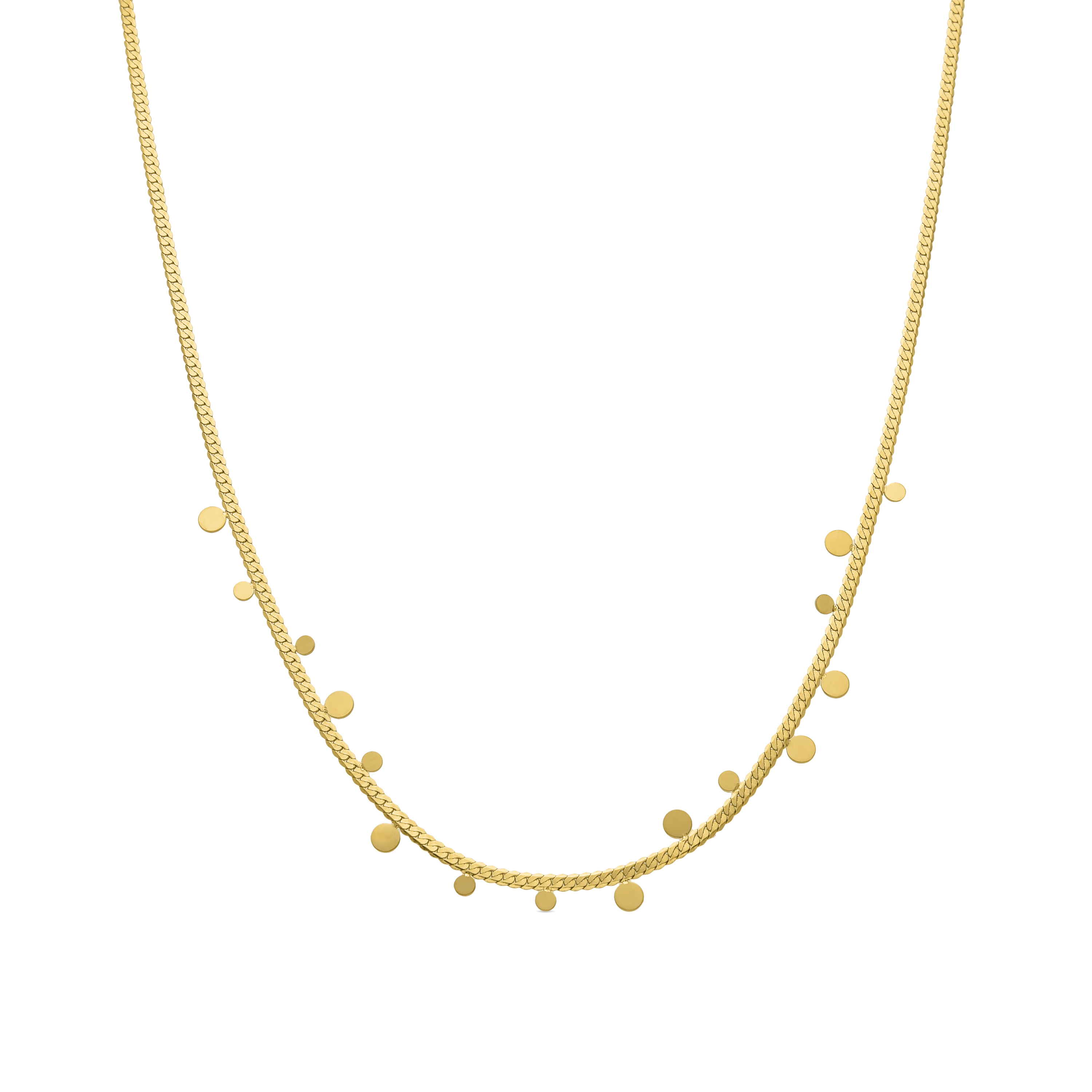 Zamel-halsband i 18k gult guldfinish