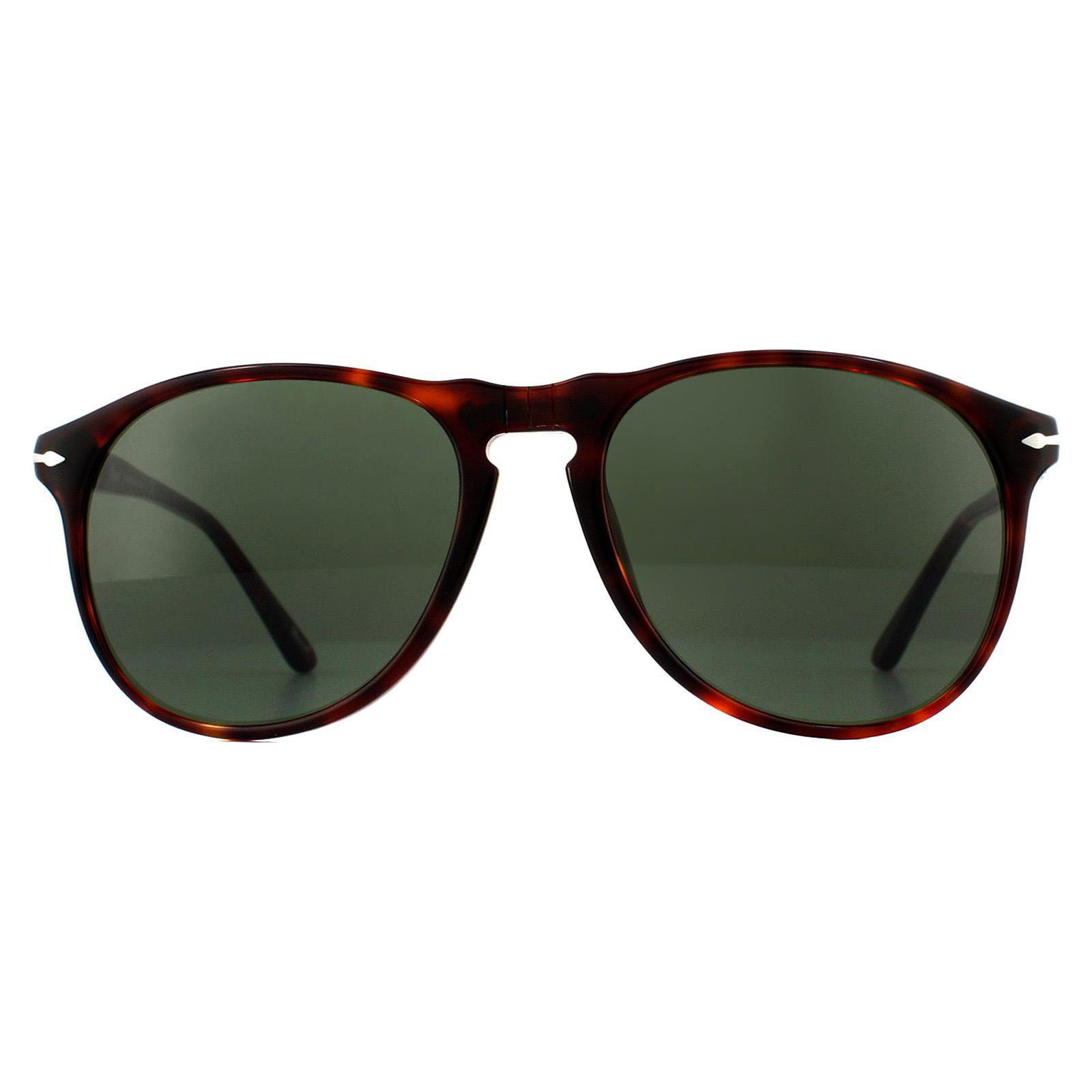Persol , Havana Sunglasses Green lenses, PO9649S 24/31, Mojo Glasses - Image 8