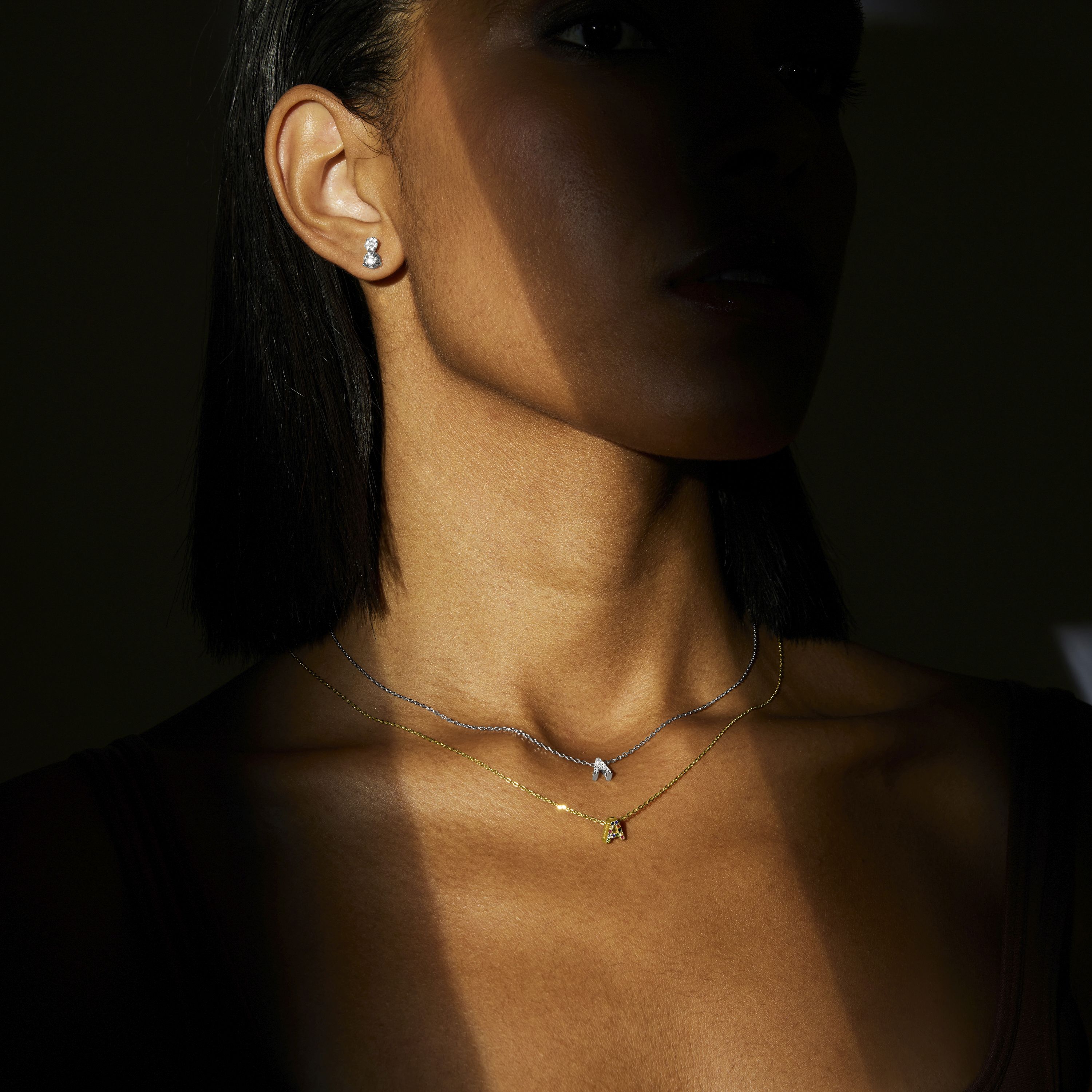Luxenter Halsband 'Alphabet' guld dam – bild 3