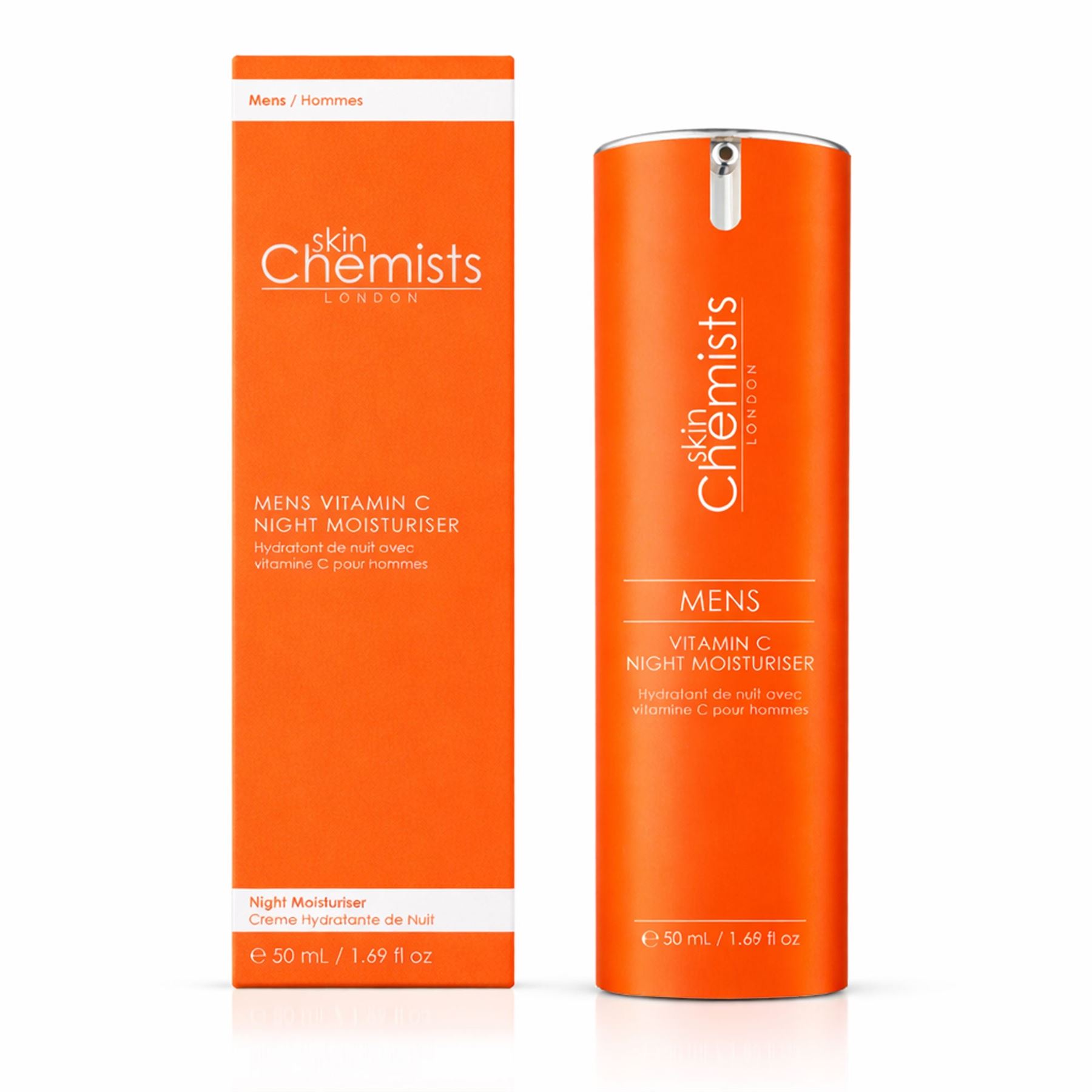 skinChemists Mannen Vitamin C Nachtvochtinbrengende Crème 50ml
