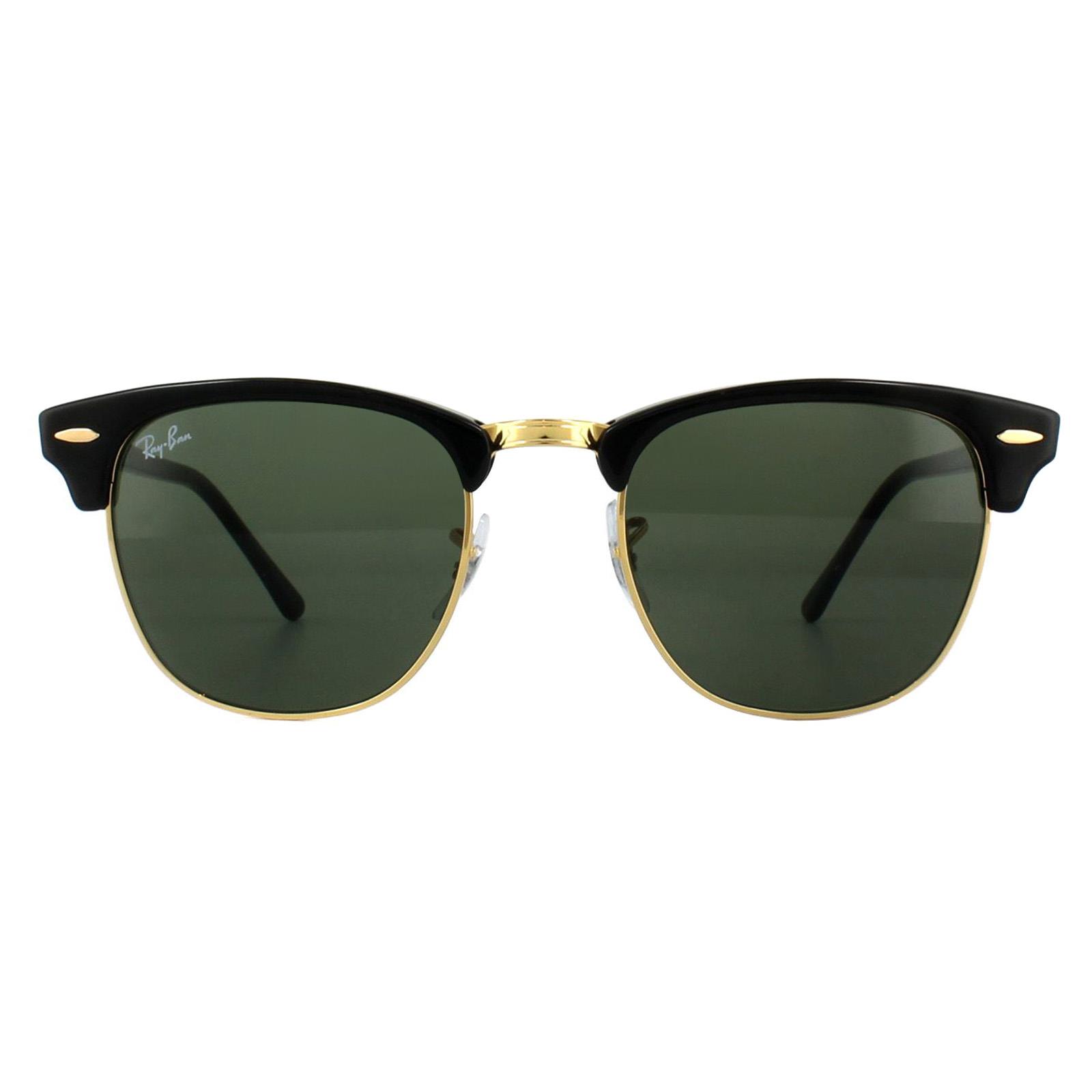 New Ray-Ban Clubmaster Sunglasses Classic Iconic 51mm Gloss Black RB3016 W0365 - Image 14