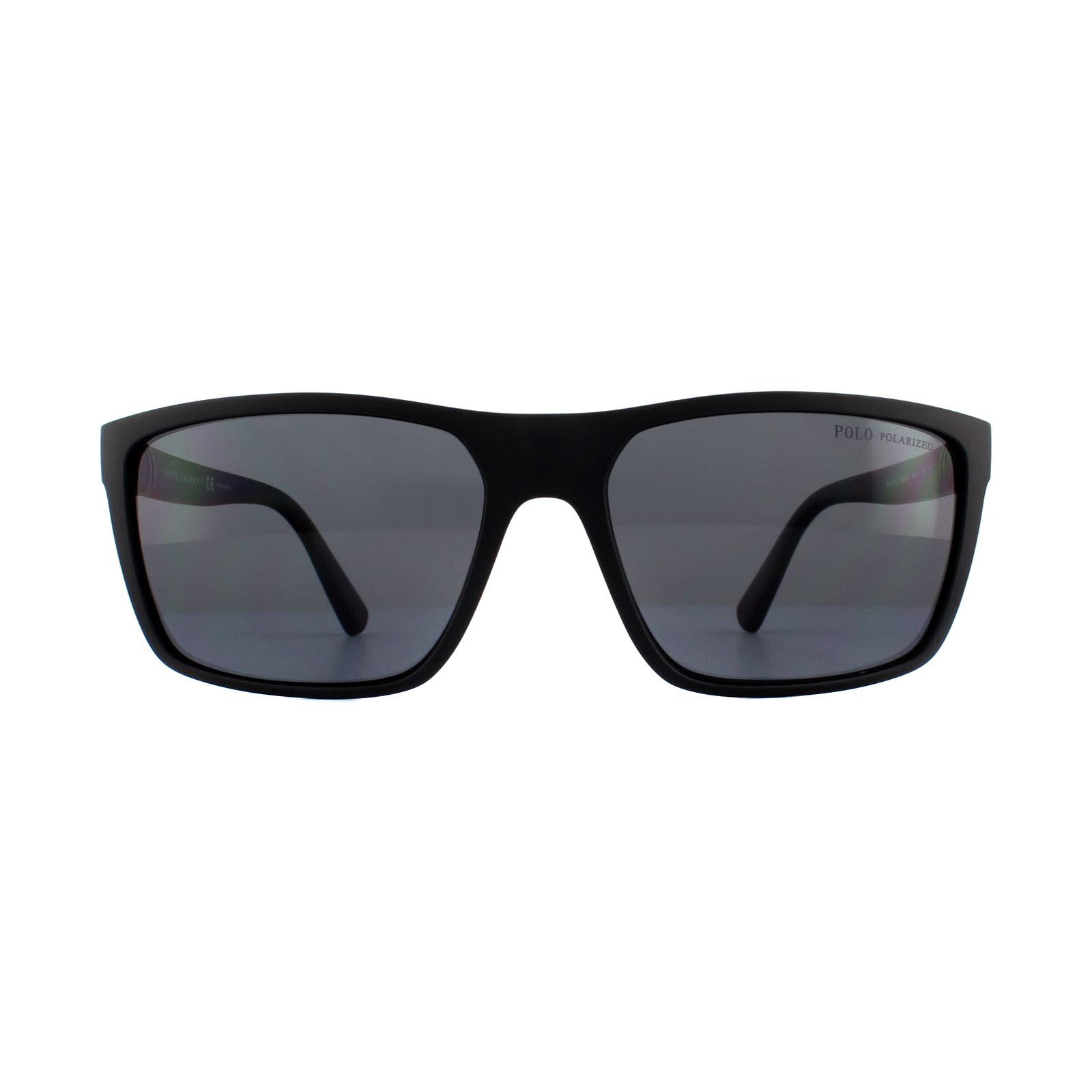 Polo Ralph Lauren , Matte Black Polarized Sunglasses Polarized Grey lenses, PH4133 528481, Mojo Glasses - Image 8