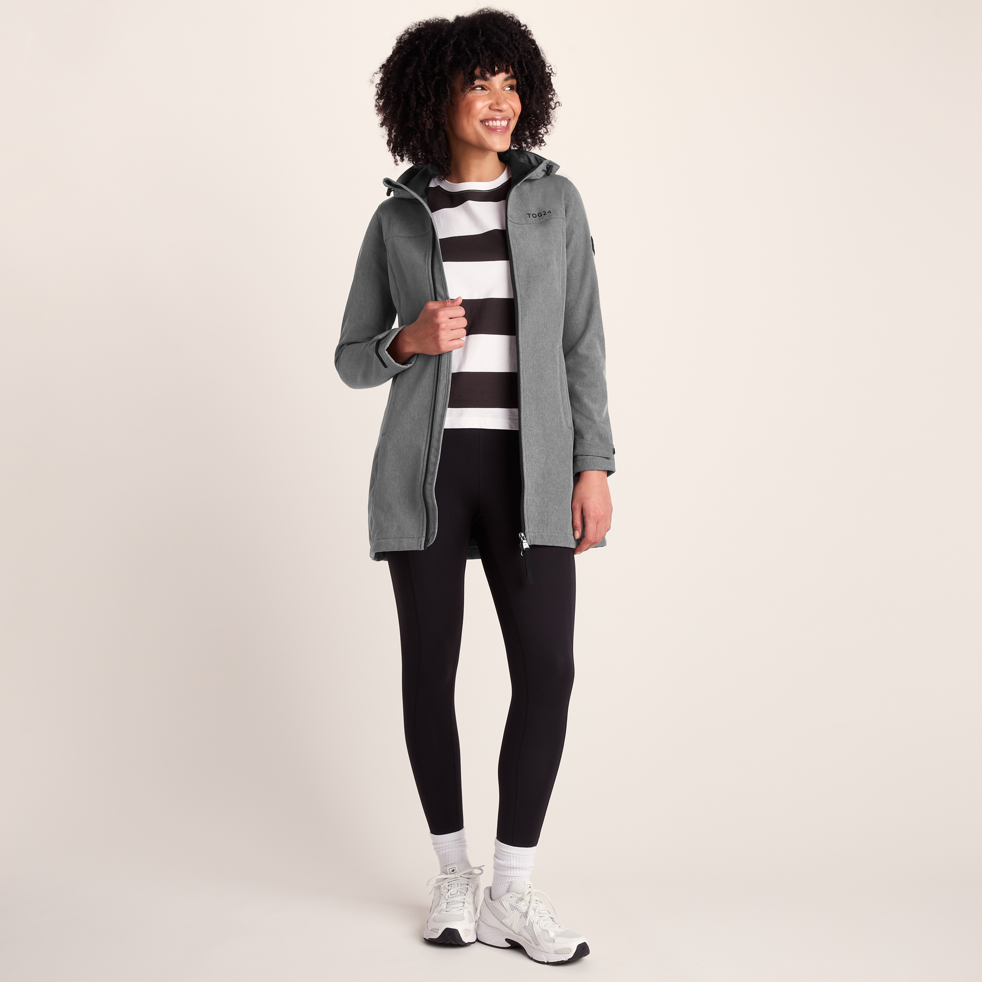 Tog24 Women's Dark Grey Keld Softshell Long Jacket - Image 3