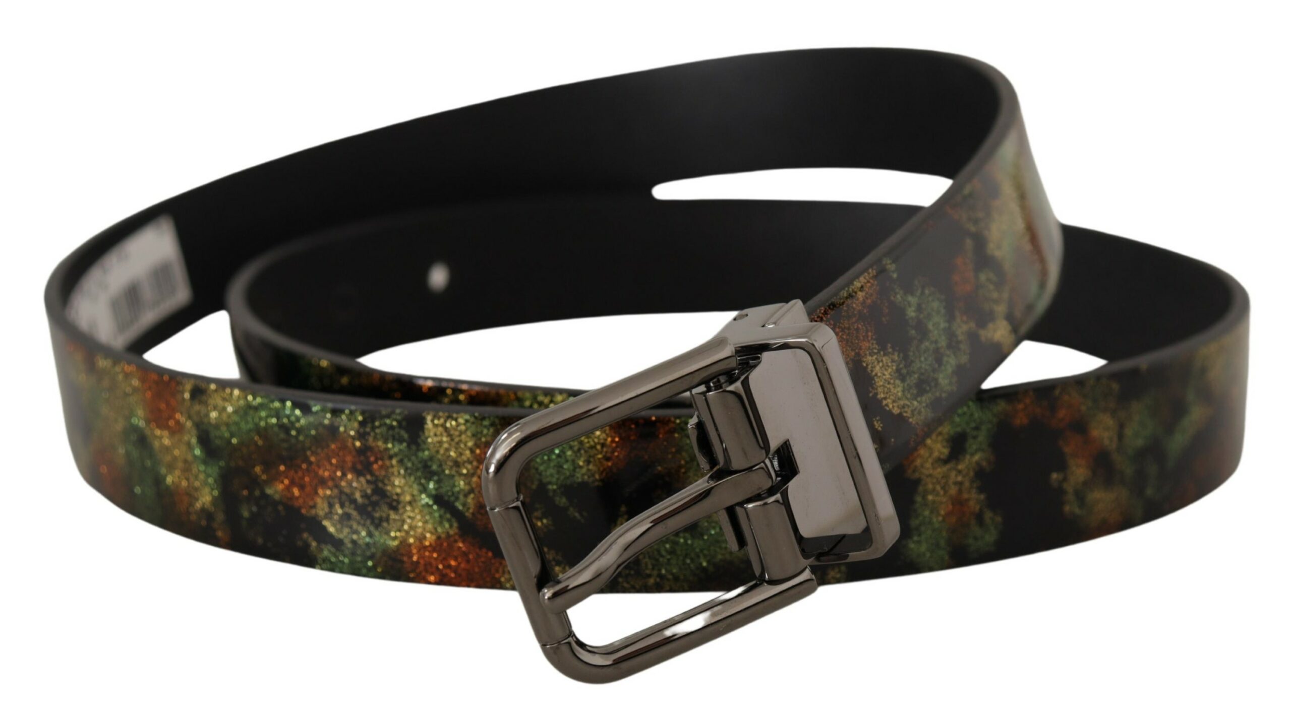 Dolce&Gabbana Glittrig Camo Läderbälte herr – bild 2