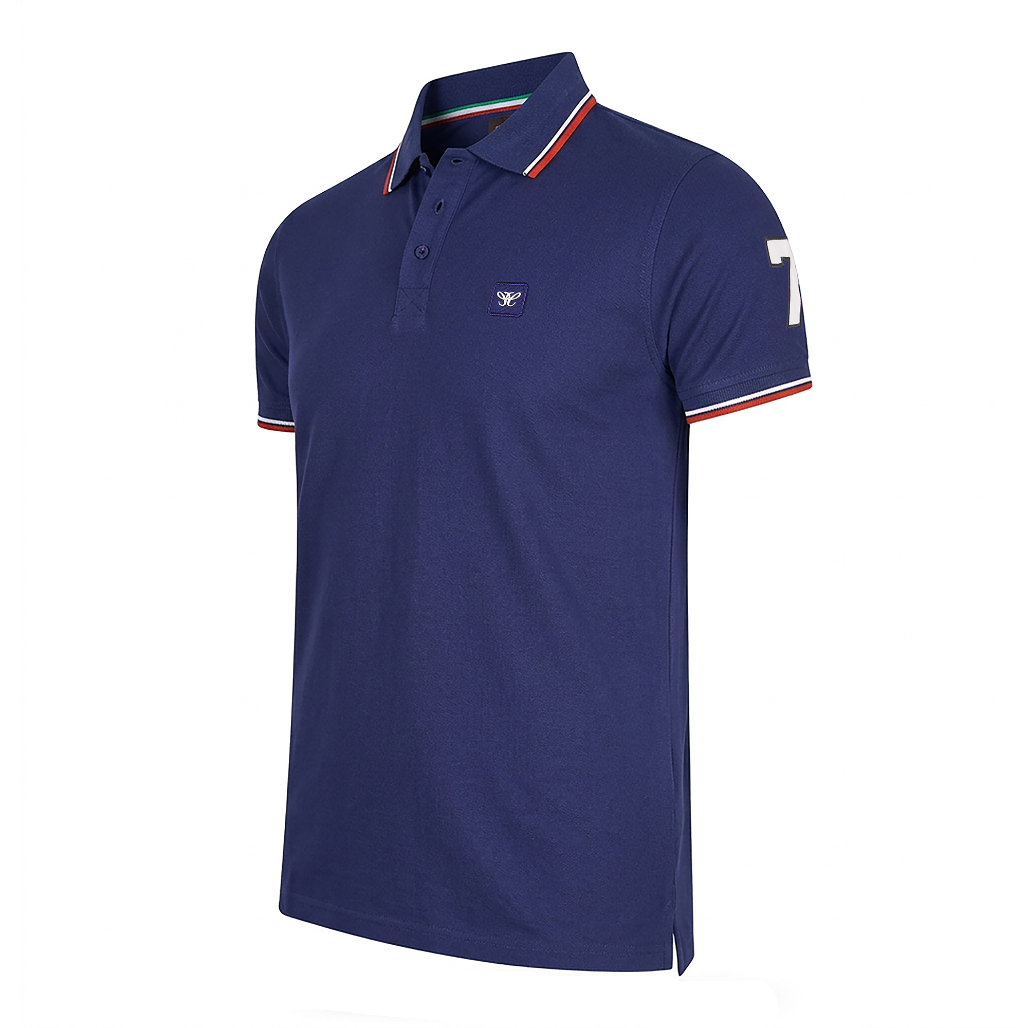 Cappuccino Italia Polo SS Polo Applikation Pique pikéer herr – bild 2