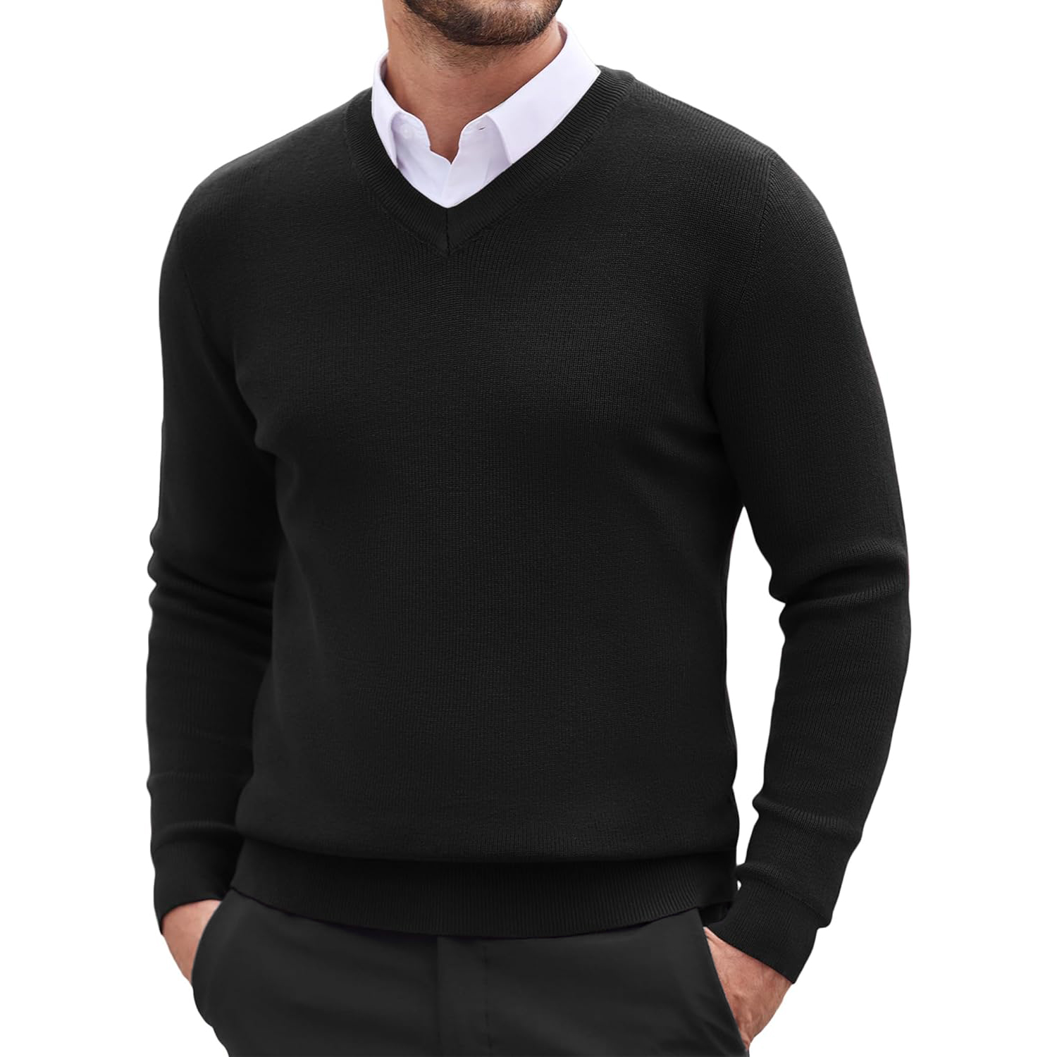 Cappuccino Italia Tröjor Mock Pullover herr – bild 2